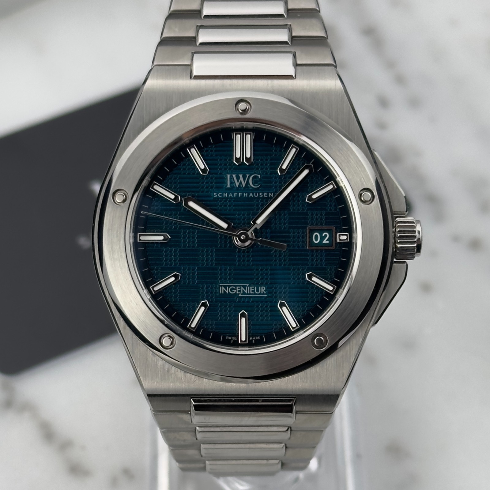 2026 IWC Ingenieur Aqua Green Steel Automatic Luxury Watch IW328903 Full Set