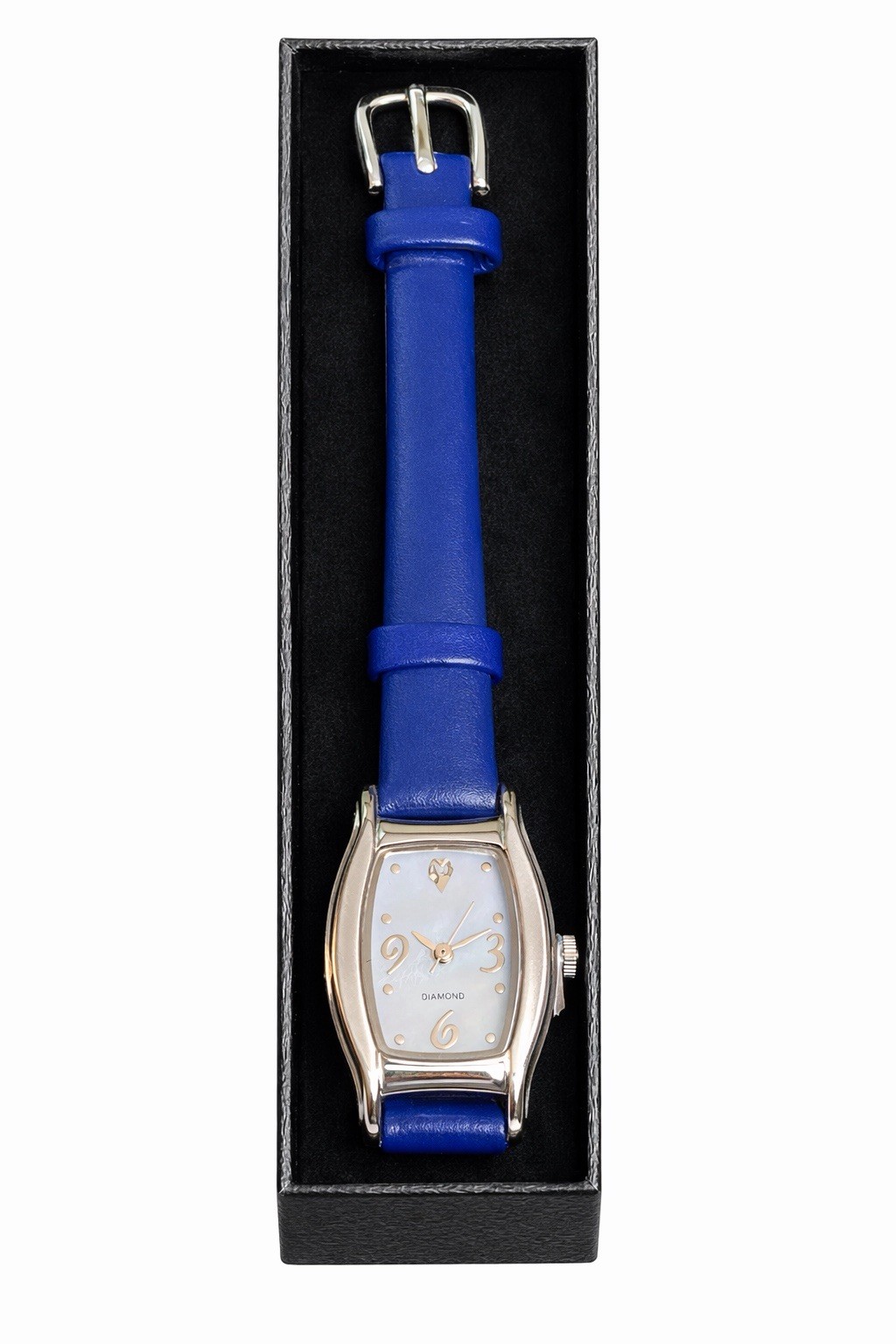 Avon 2007 Genuine Diamond Accent Watch Cobalt Blue New Old Stock Untested