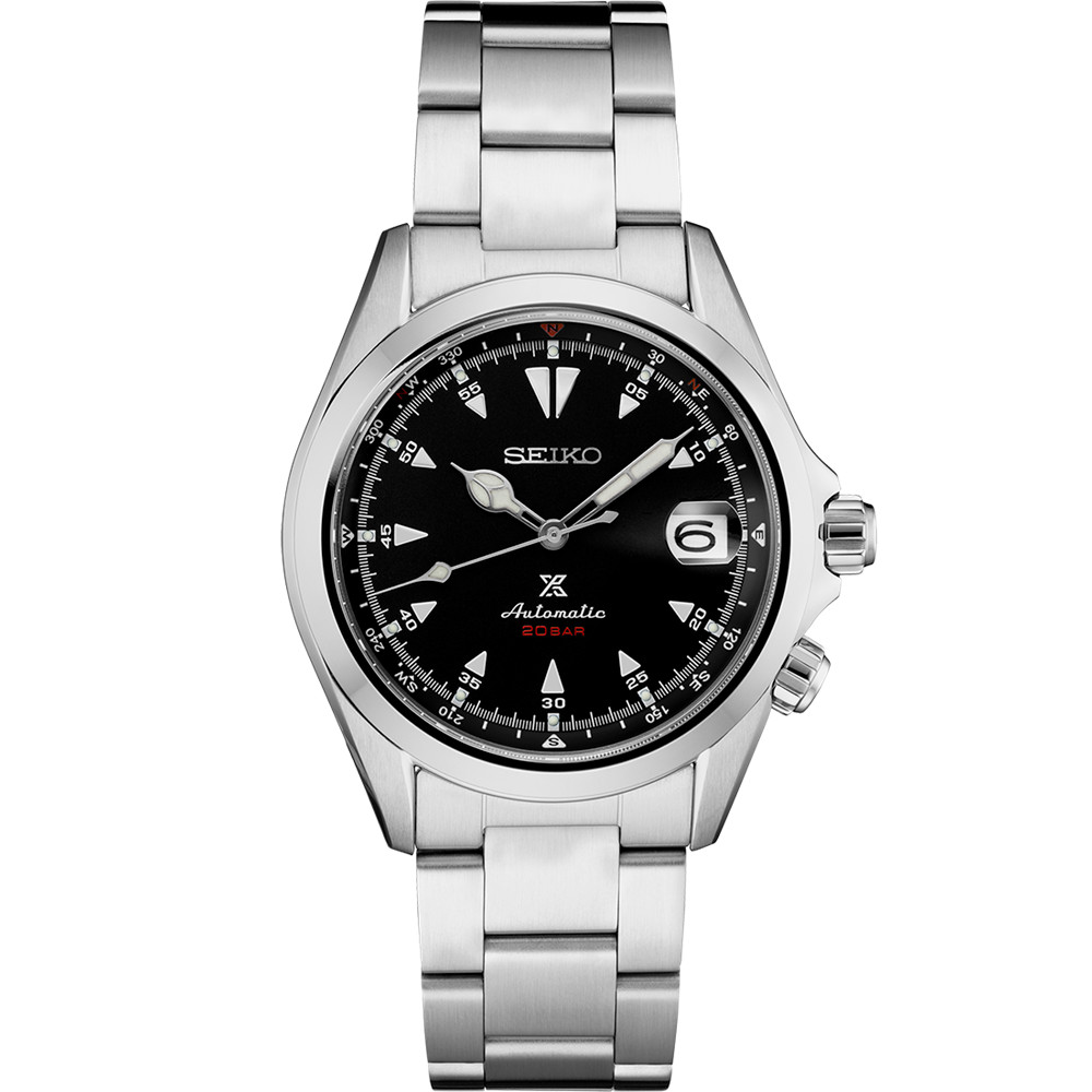 Seiko Prospex Alpinist 39.5mm Black Dial Stainless Steel Watch SPB117