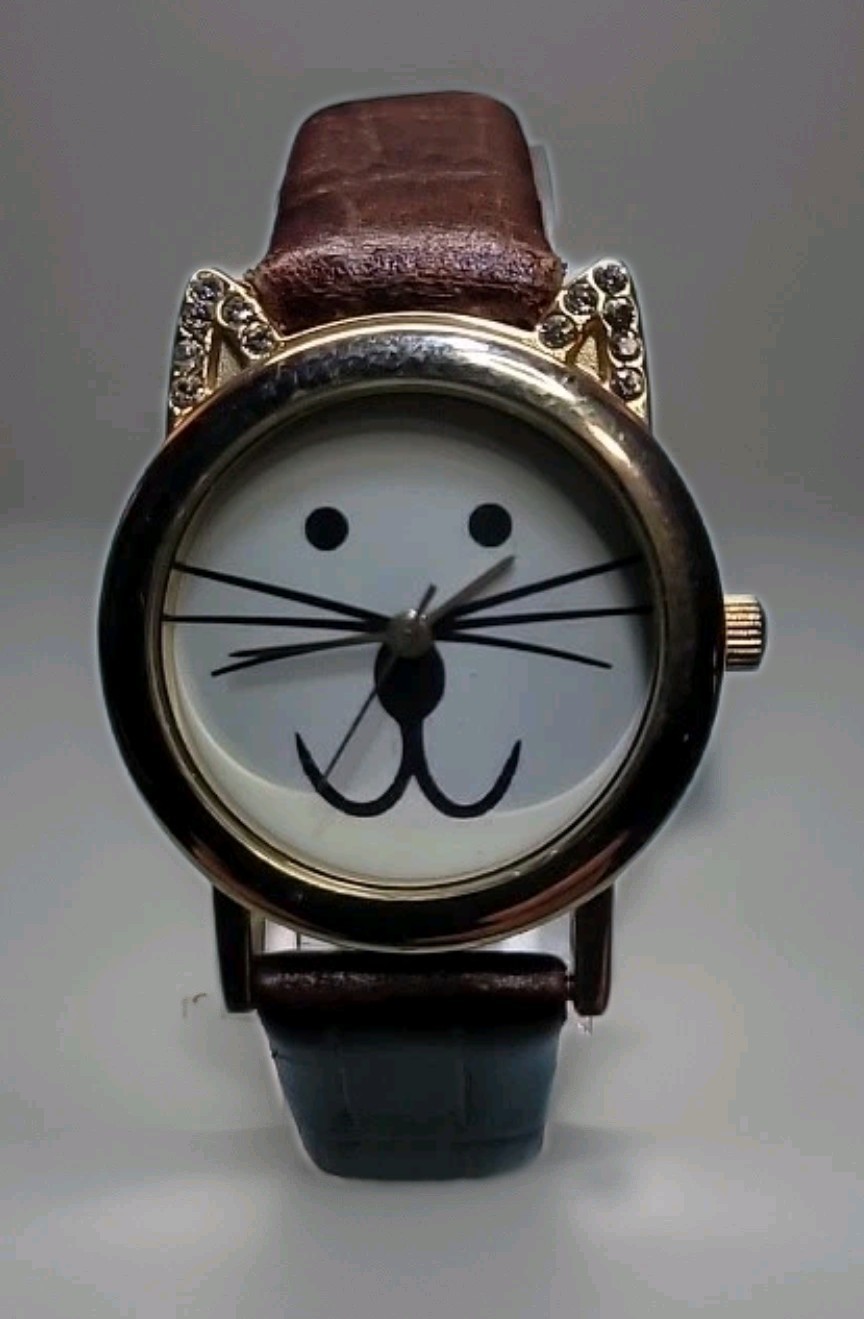 Lily Pink Cat Watch NEW BATTERY