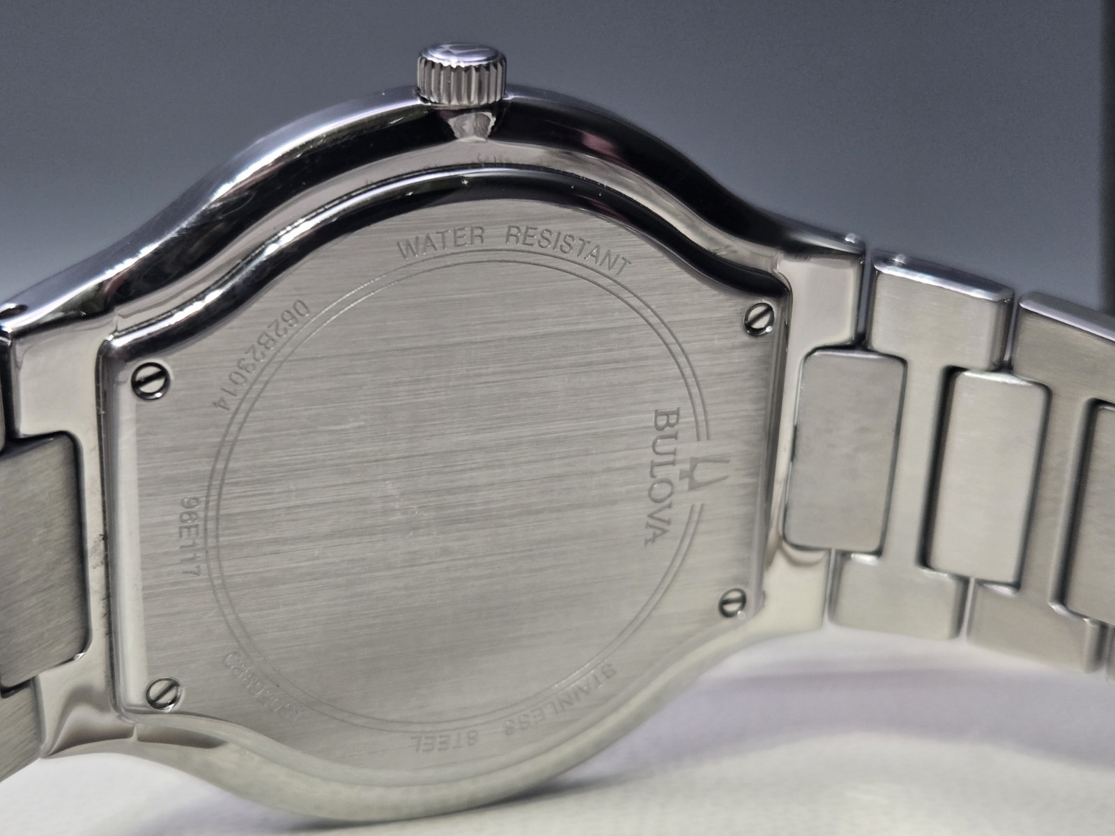 Bulova Men’s Millennia Modern Silver Stainless Steel Quartz Watch 43MM 96E117