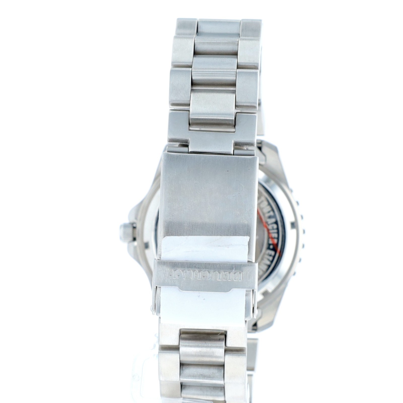 Beuchat Abyss Professional Mens Gray Blue Watch 200M Swiss Diver Steel Day Date