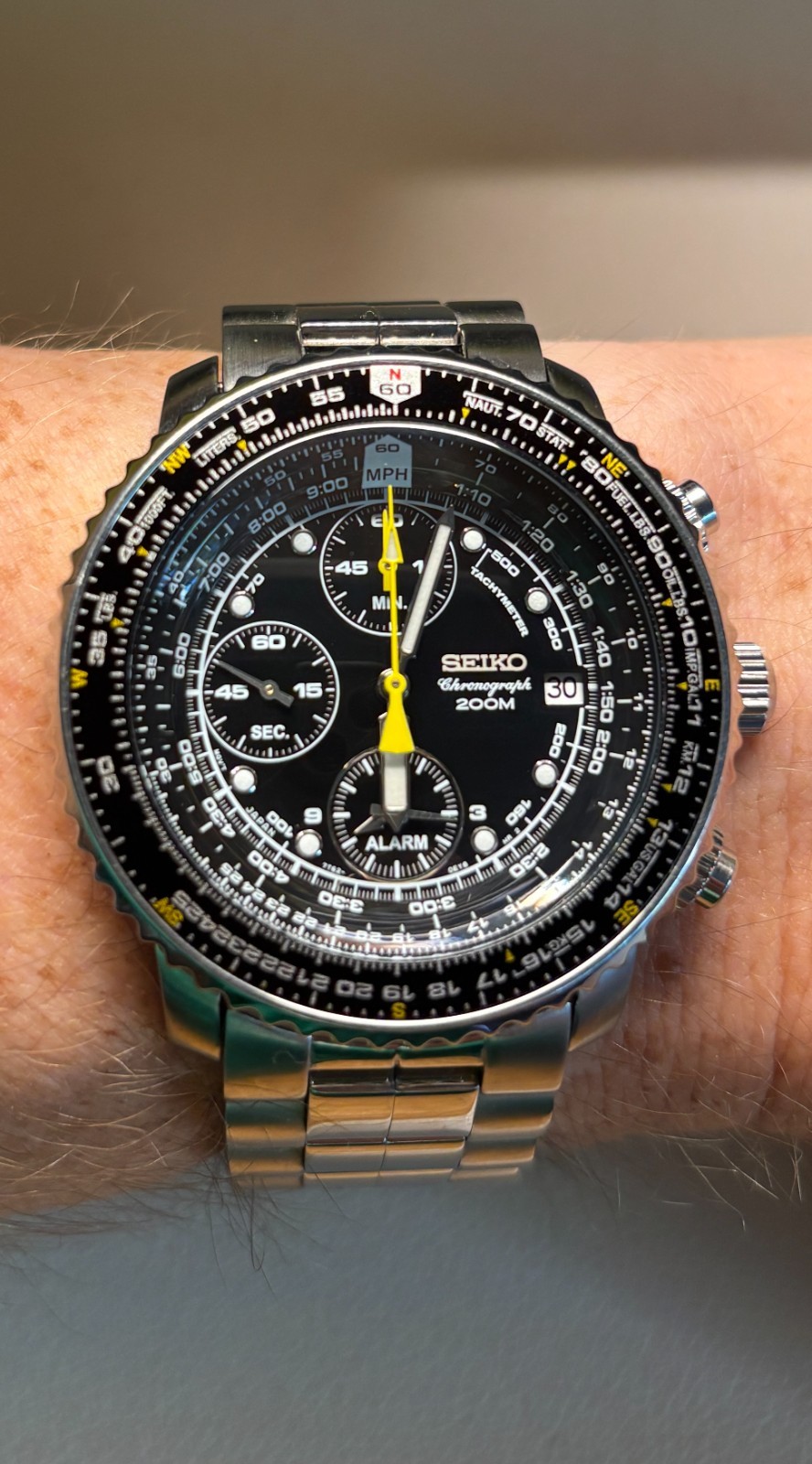 Seiko Men’s Flightmaster Watch – SNA411P1