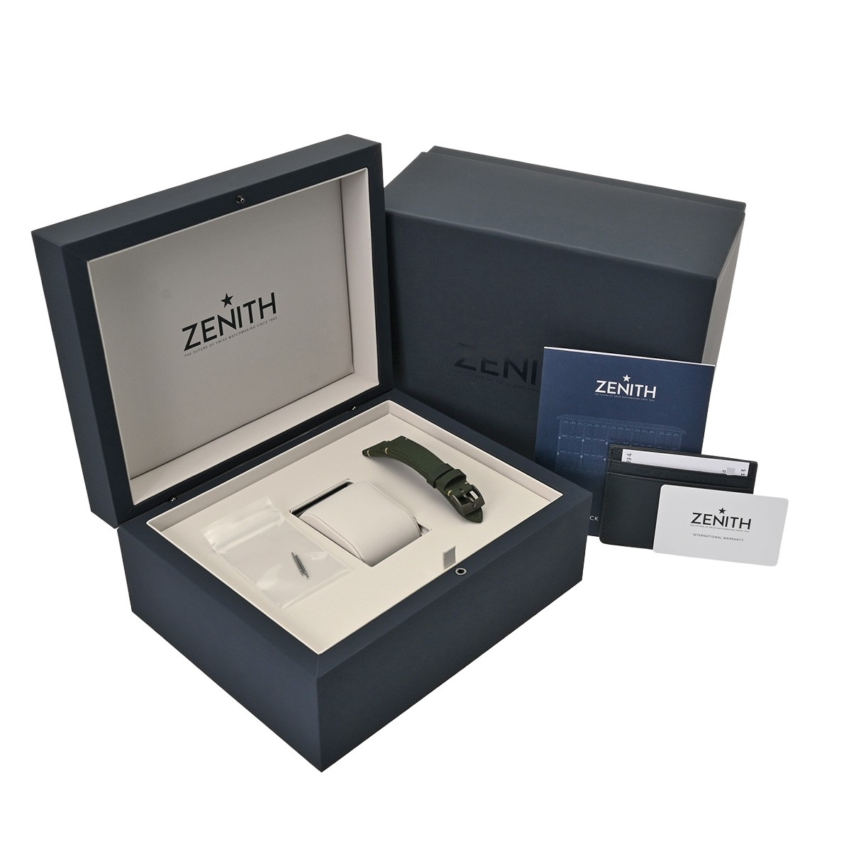 ZENITH Chronomaster Revival Safari 97.T384.400/57.M384 Khaki green/black WAT…