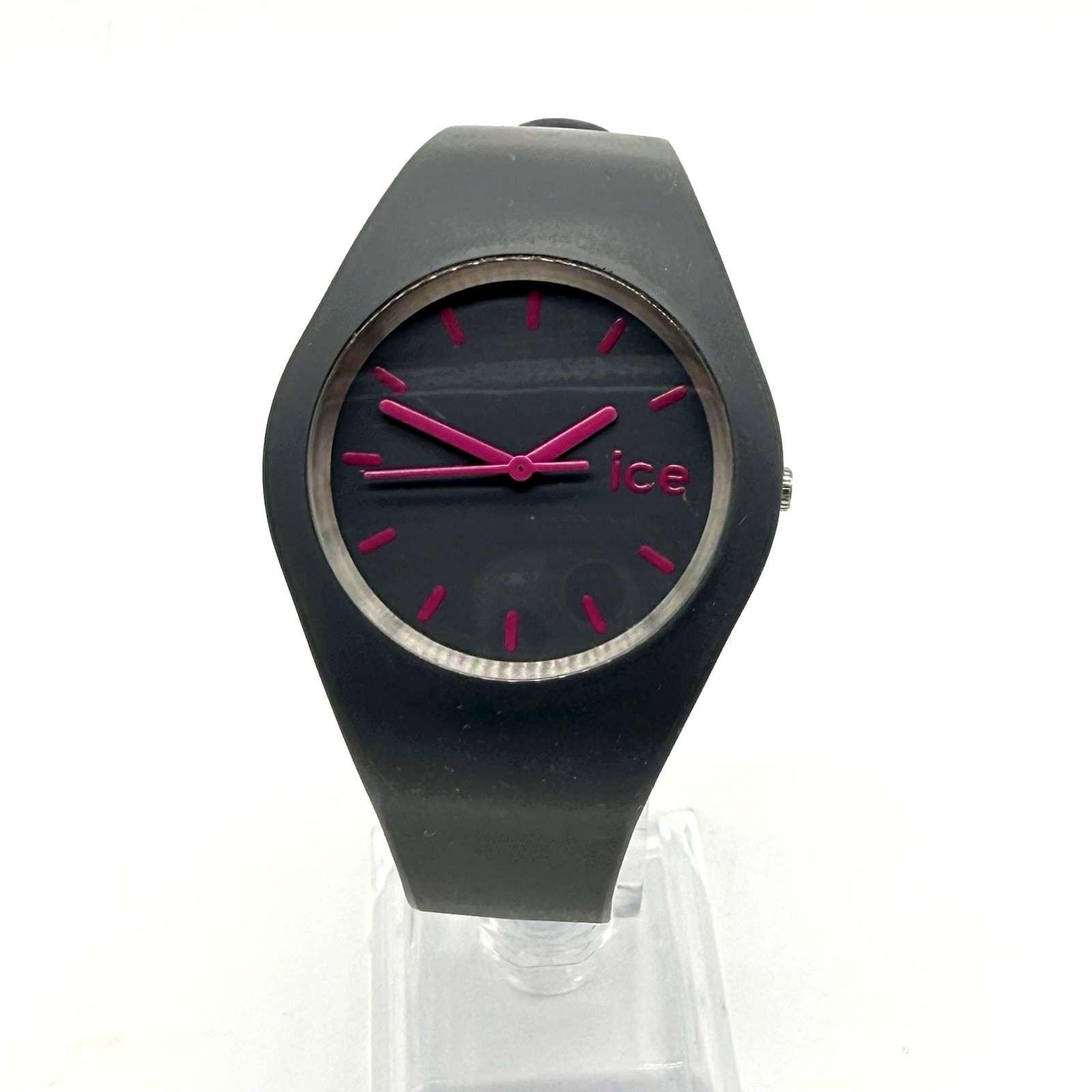ICE-Slim Grey Hot Pink Unisex Quartz Watch – New Battery Fitted – ICE.GYU.S.12