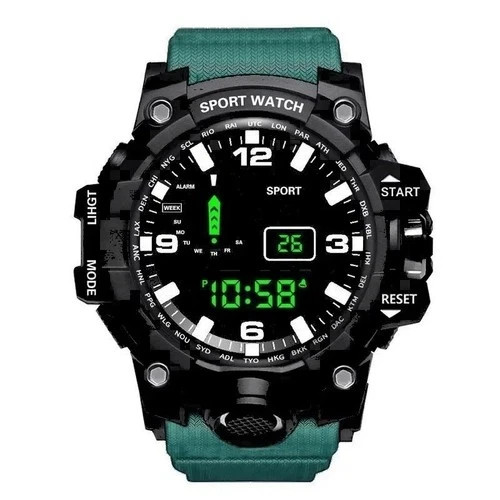 Men Waterproof Digital Sports Watch Military Tactical LED Backlight Wristwatch