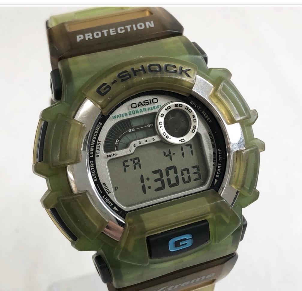 Casio G-Shock DW-9500 digital Mens Watch green translucent Vintage