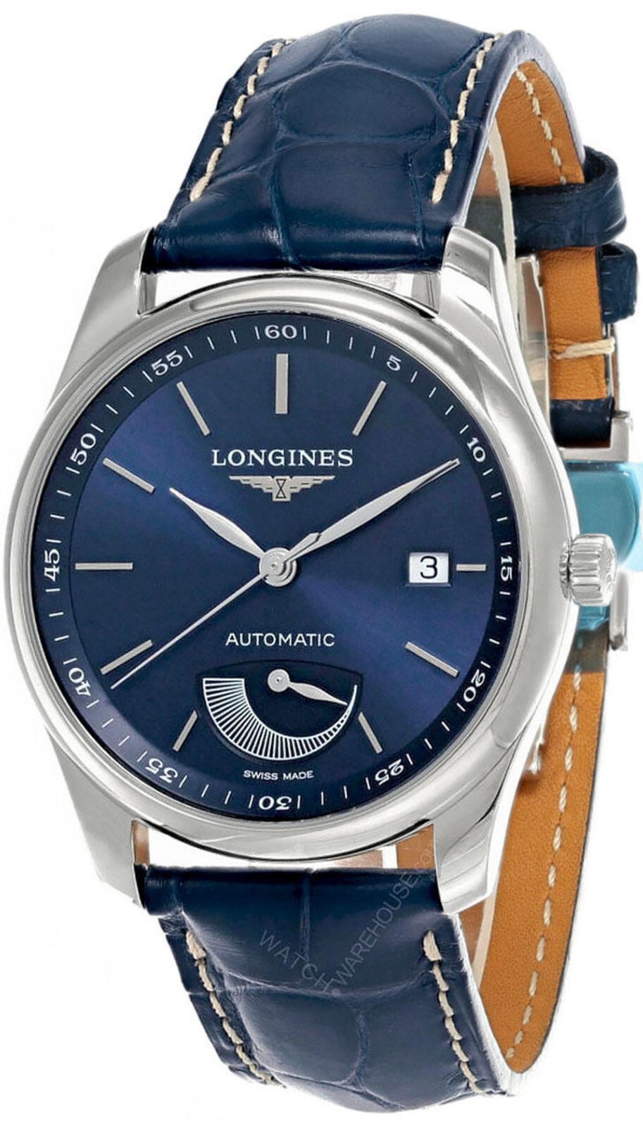 LONGINES Master Collection 40MM AUTO BLU Dial LTHR Men’s Watch L2.908.4.92.0