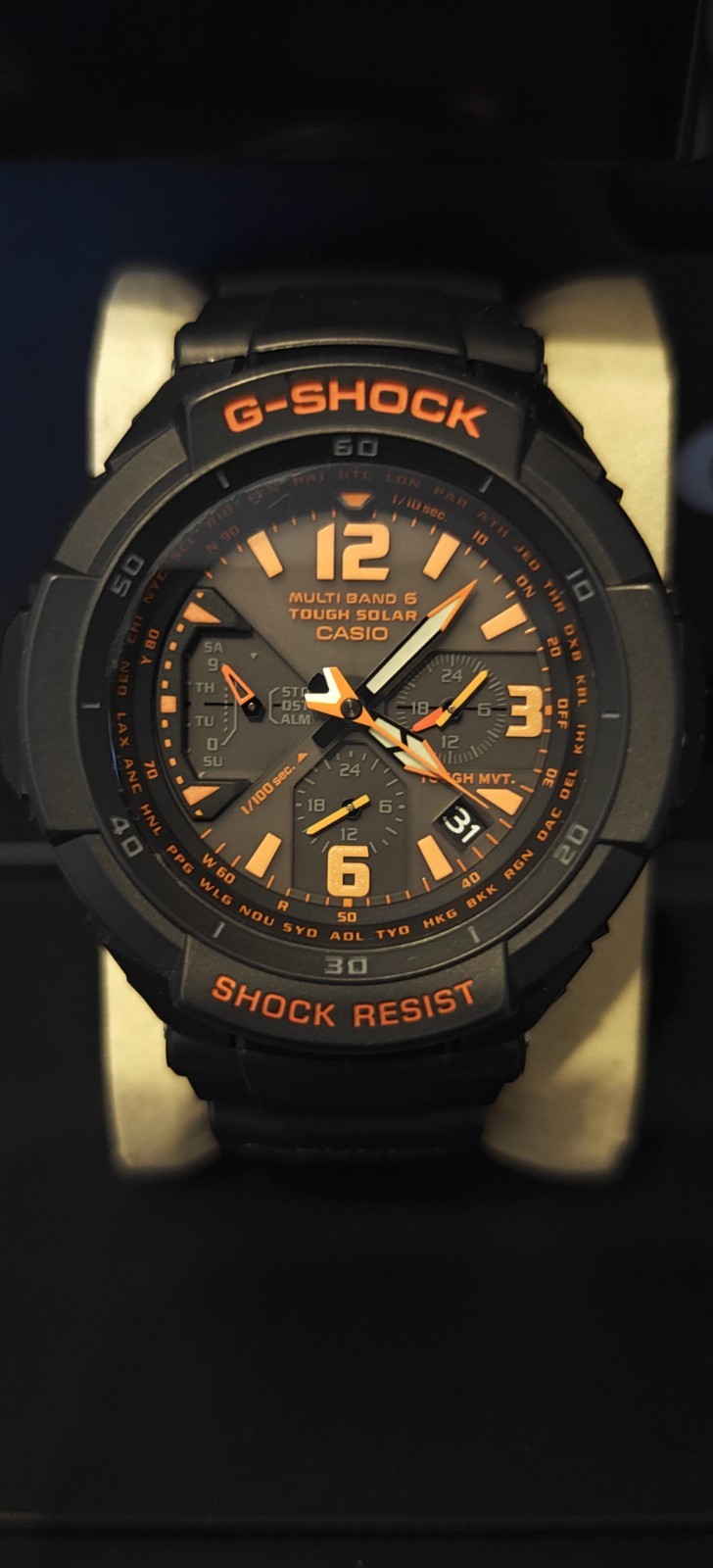 Casio G-Shock GW-3000B Gravitymaster, 6 Atomic, Full Working. Crystal Perfect.