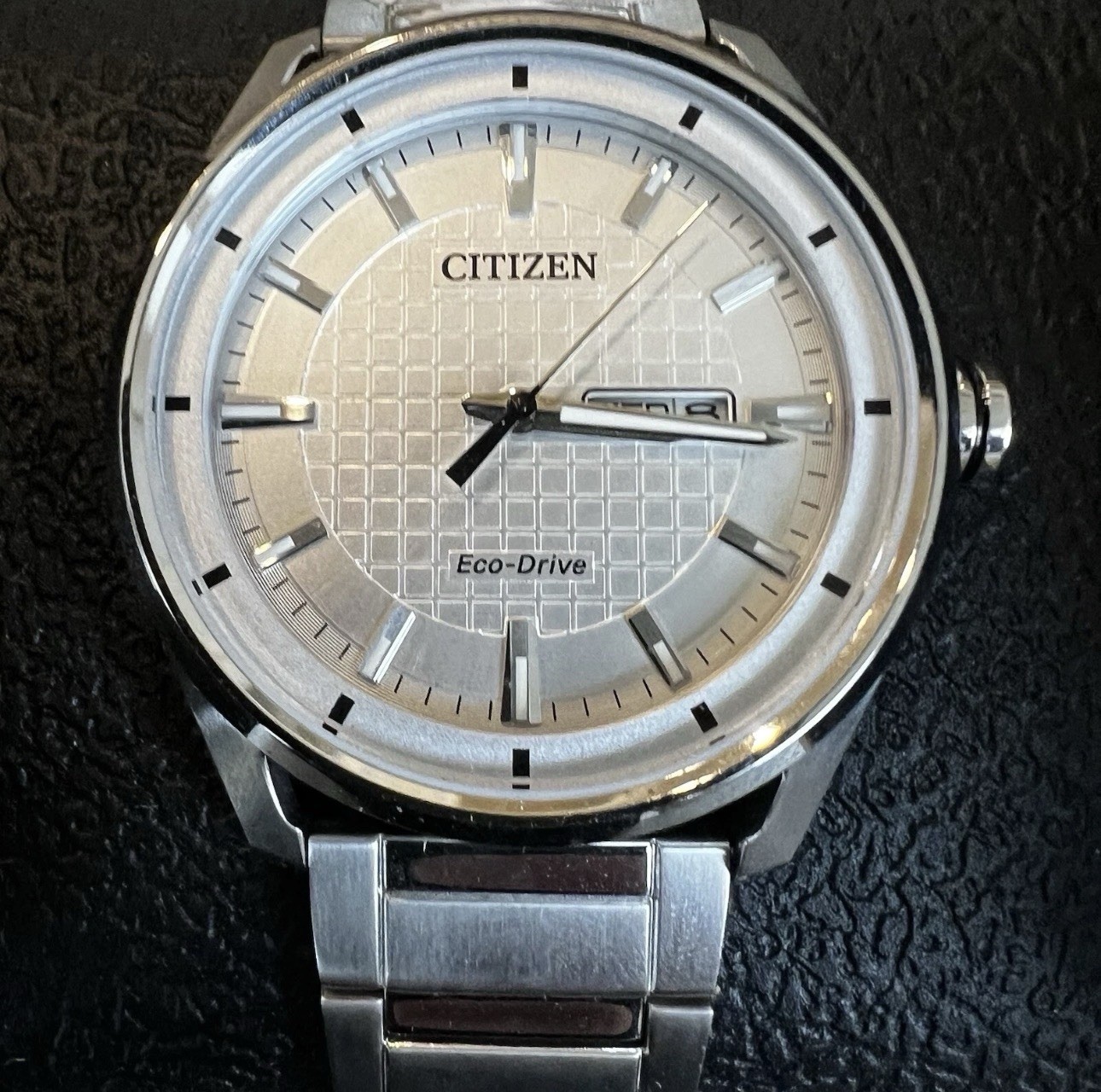 Citizen CTO Collection AW0080-57A Day Date Eco Drive Solar Mens Watch 42mm