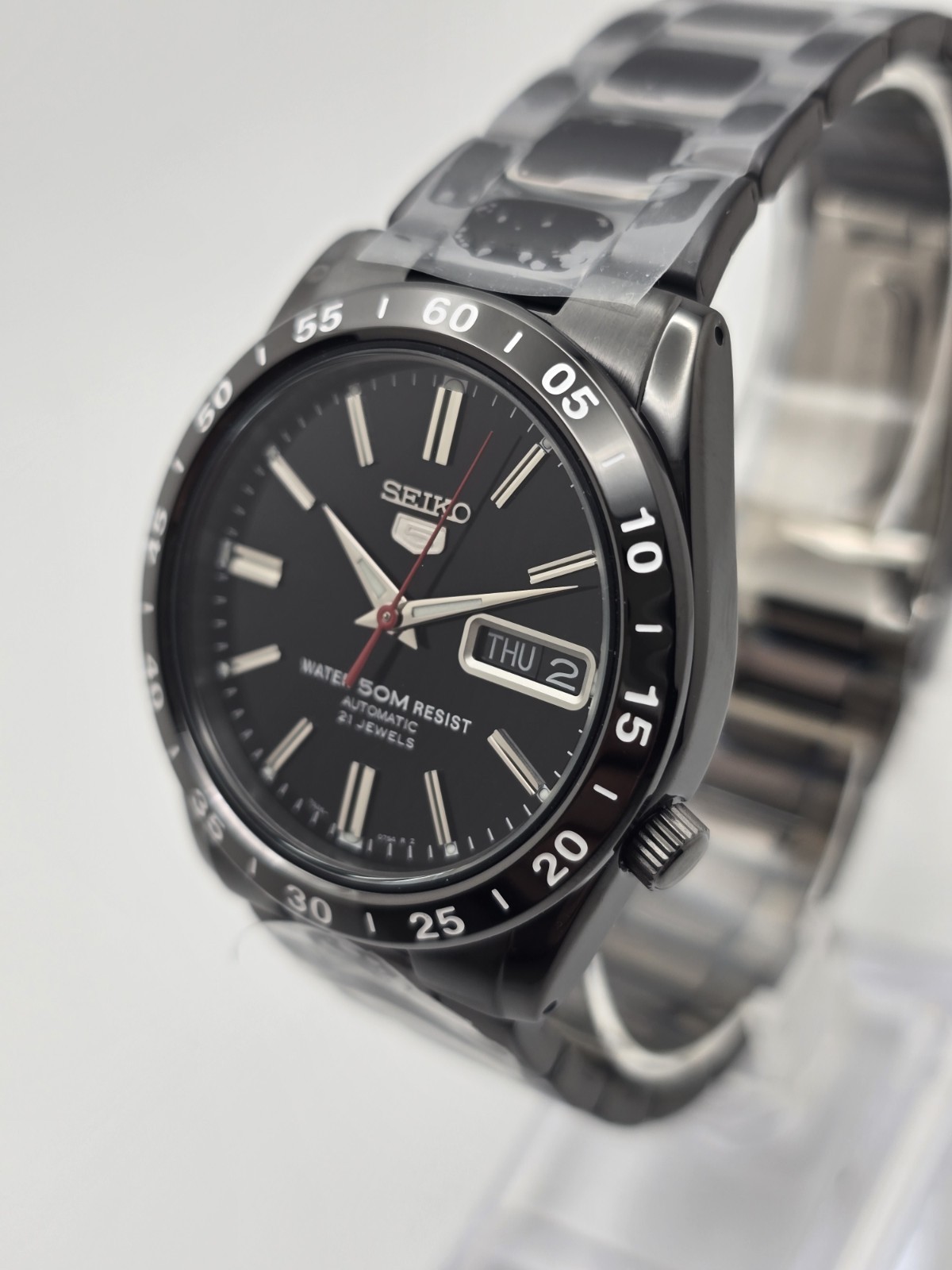 SEIKO 5 SNKE03K1 Automatic Black Dial Stainless Steel Men’s Watch NEW IN BOX