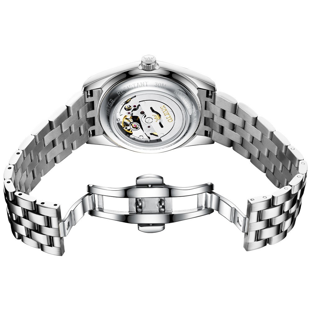 OLEVS 9802 Classic Dial Automatic Diamond Luminous Business Mechanical Watch