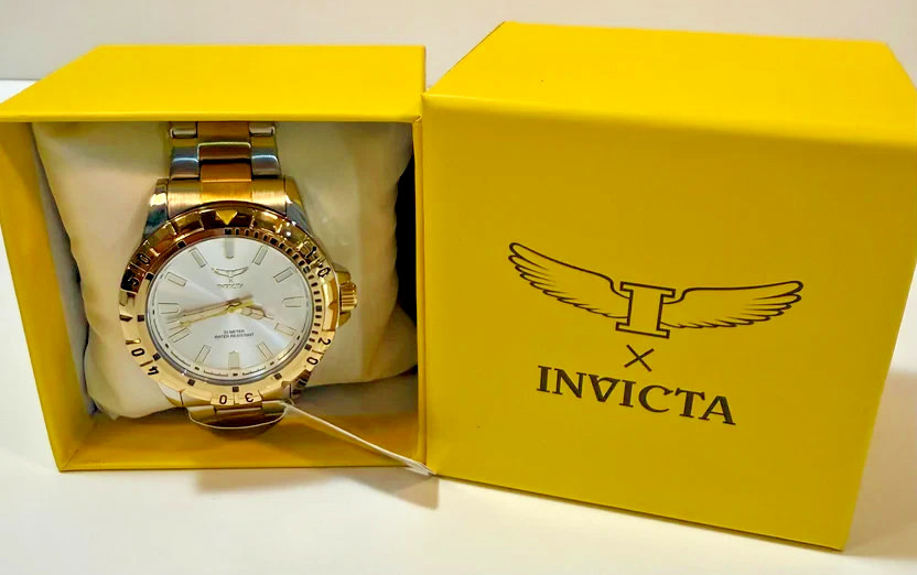 Invicta 69036 Specialty I Men’S 42mm Two Tone Silver Dial Quartz Bracelet Watch