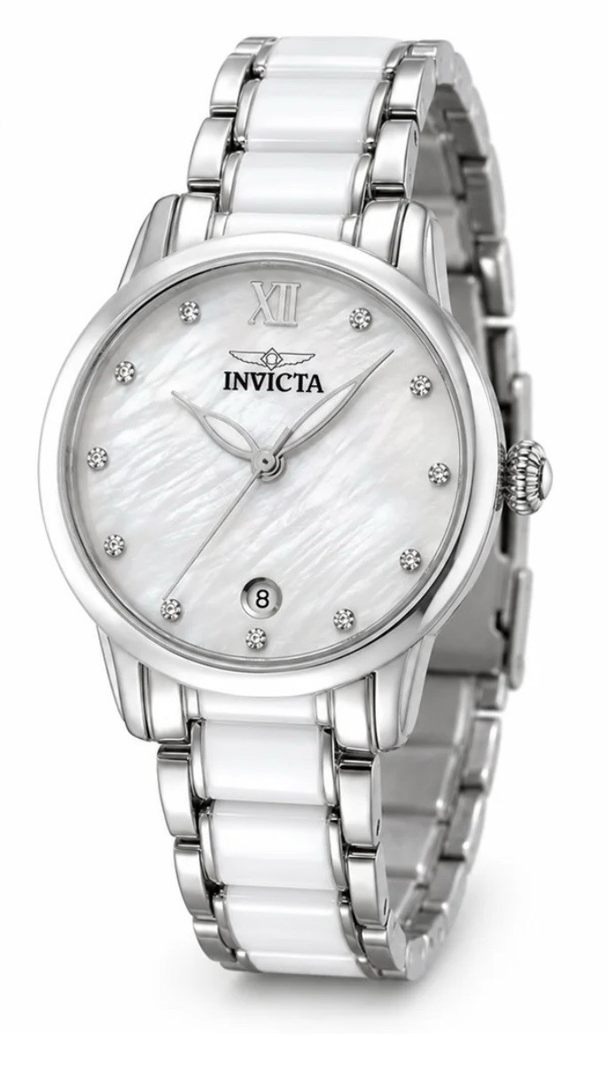 Invicta Celestial Lady Women’s Watch – 34.7mm, Silver & White NEW