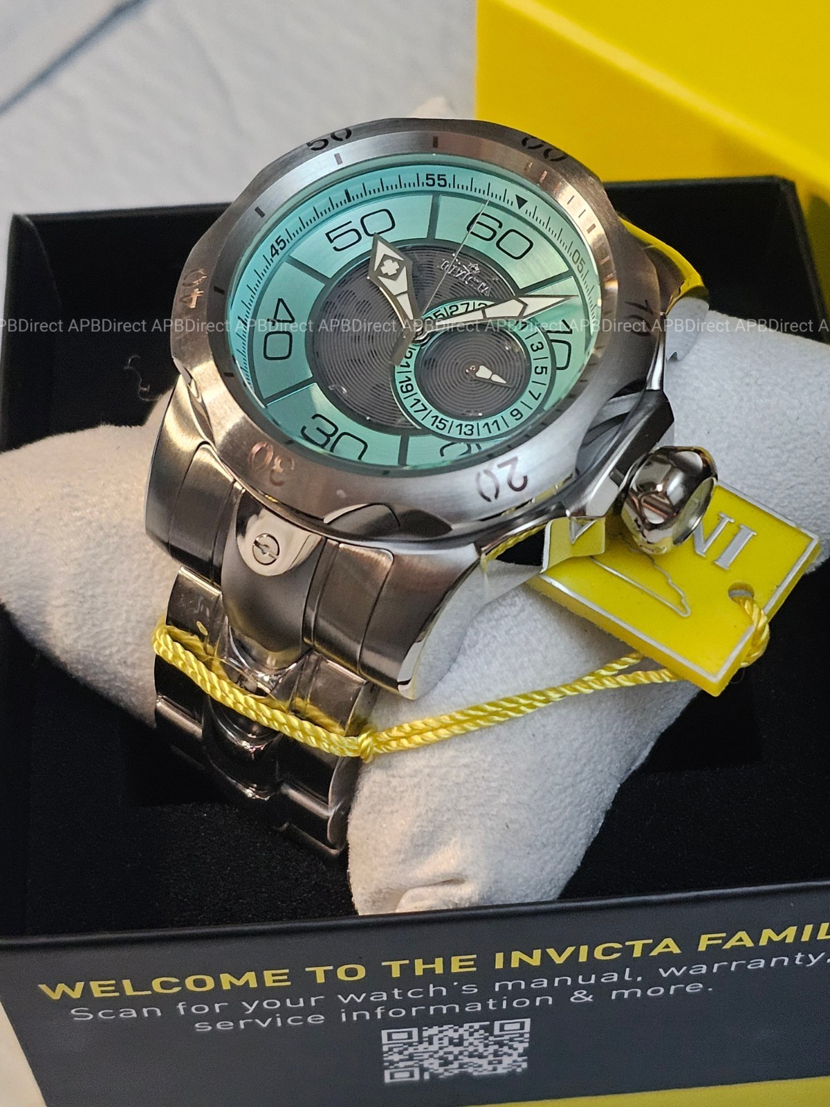 Invicta – VENOM – Partial Skeleton Gray & BLUE Dial 100m SS Bracelet mens watch