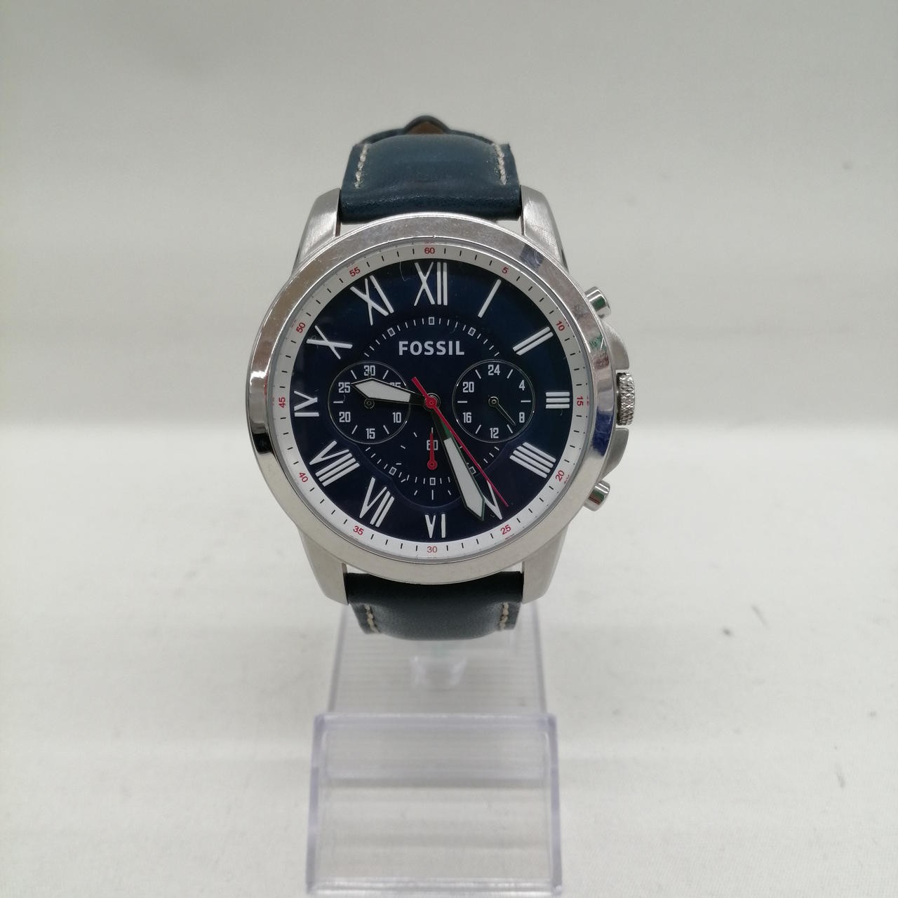 FOSSIL FS5210 Quartz Stainless Leather Watch 5 Bar WR