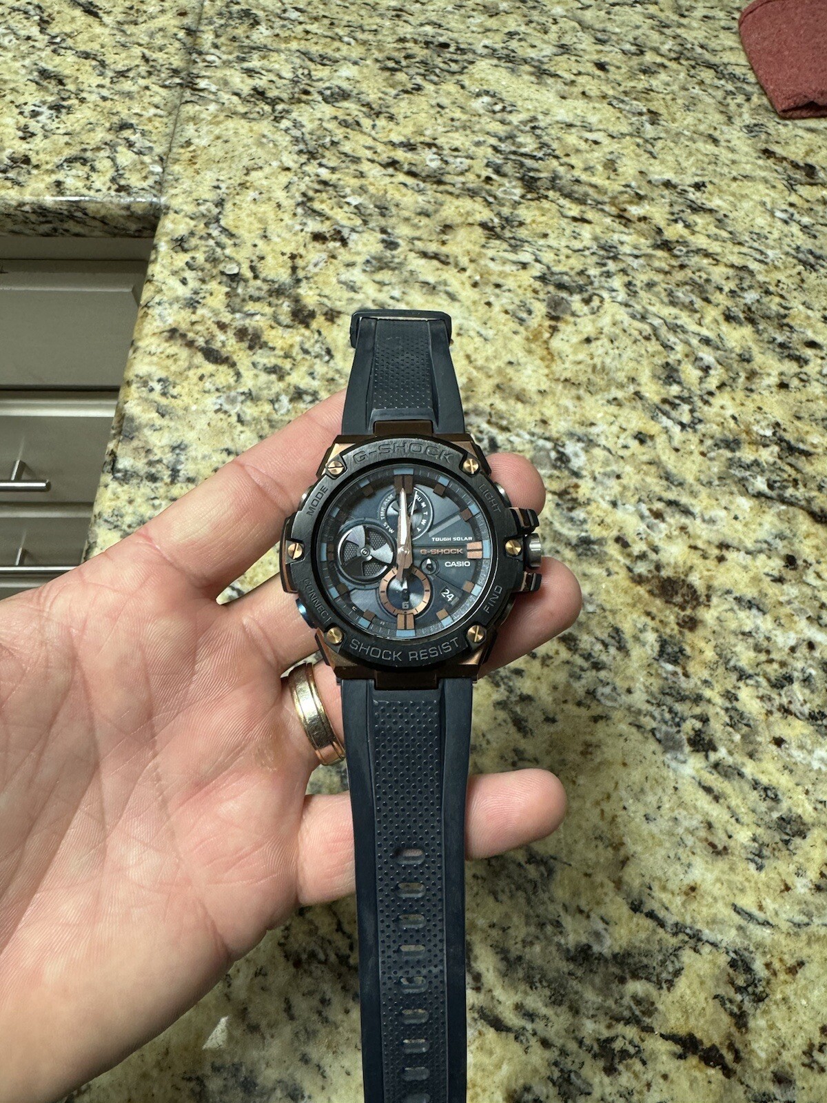 Casio G-SHOCK G-STEEL GST-B300 50mm Blue Resin Case and Blue Resin Band Men’s