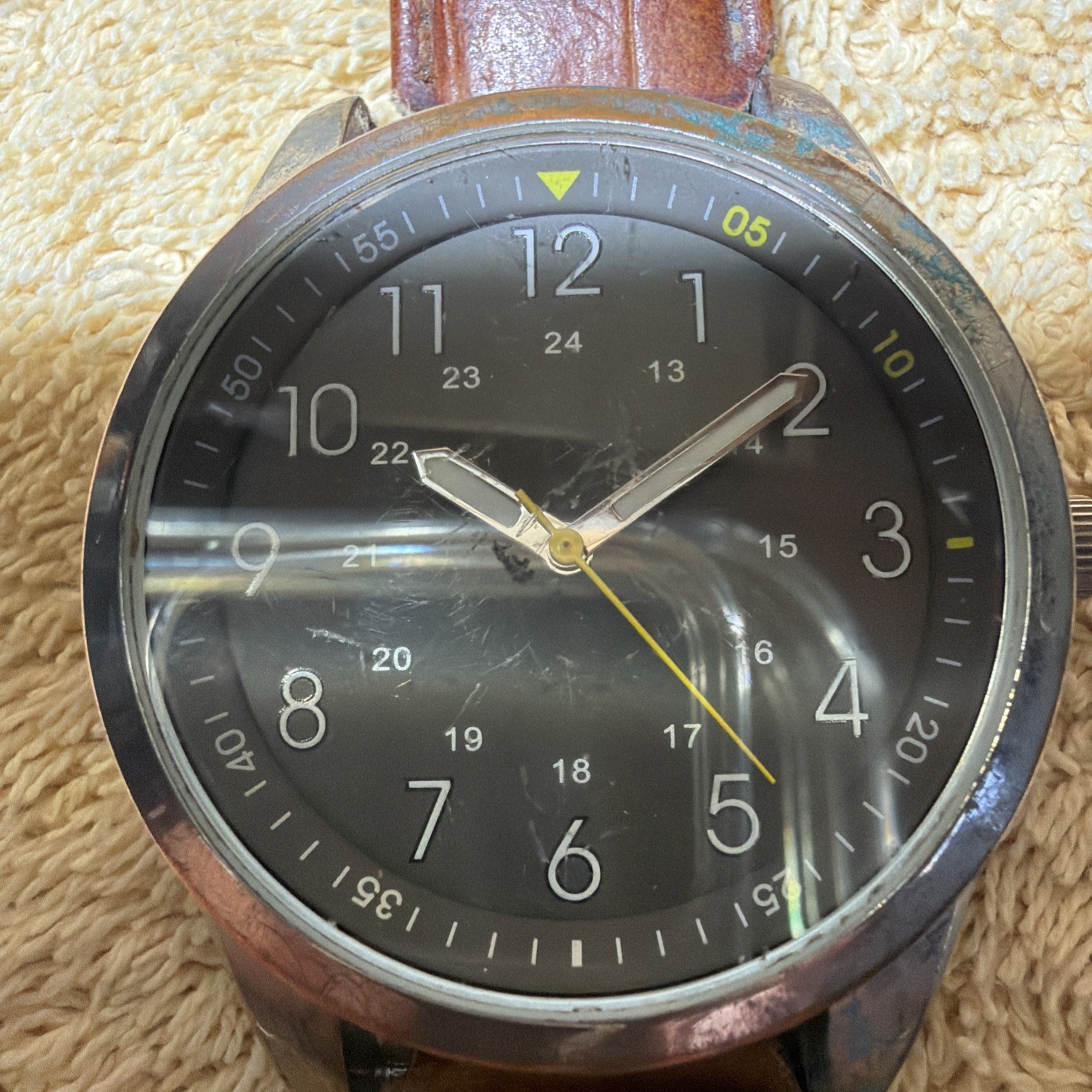 Allude Military Watch. Stainless Steel Bezel. New Battery