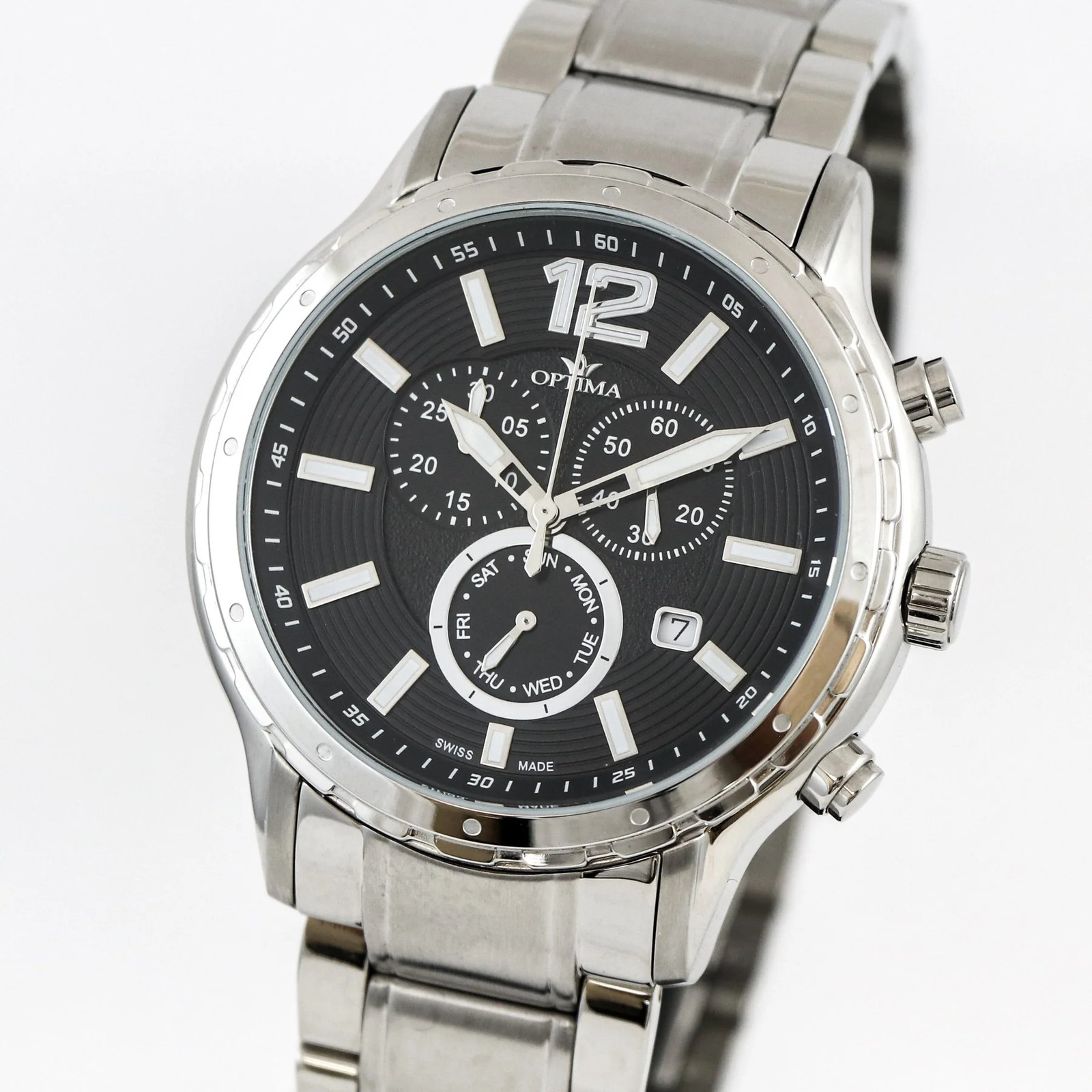 Optima – Swiss Chronograph – OSC362-SS-3 Swiss Ronda 44.5 mm OSC362 50 m (5