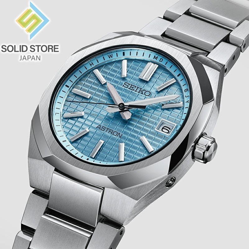 SEIKO ASTRON NEXTER SBXY103 Solar Radio-Controlled Watch Mint Blue Dial 36mm