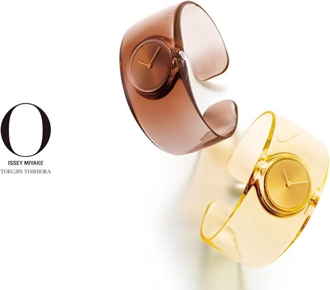ISSEY MIYAKE NY0W006 Brown Bangle Quartz Watch “O” Tokujin Yoshioka Design