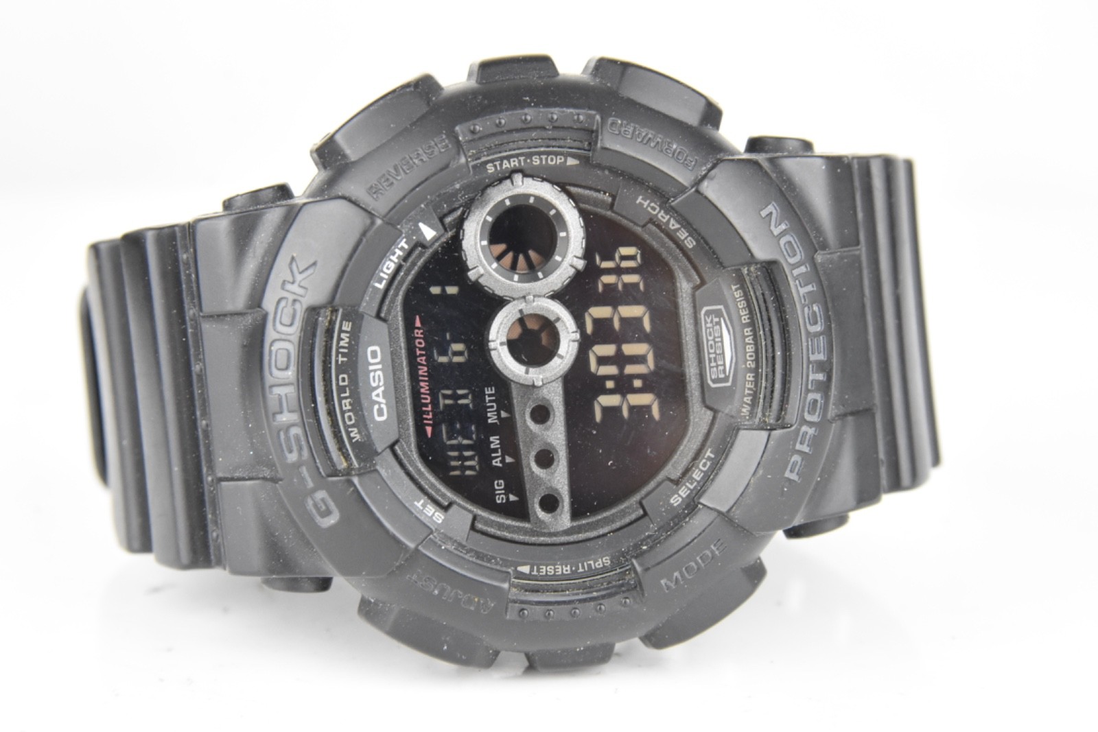 Casio Men’s Watch GD100 G-Shock Military Sport Black Resin Strap 3263