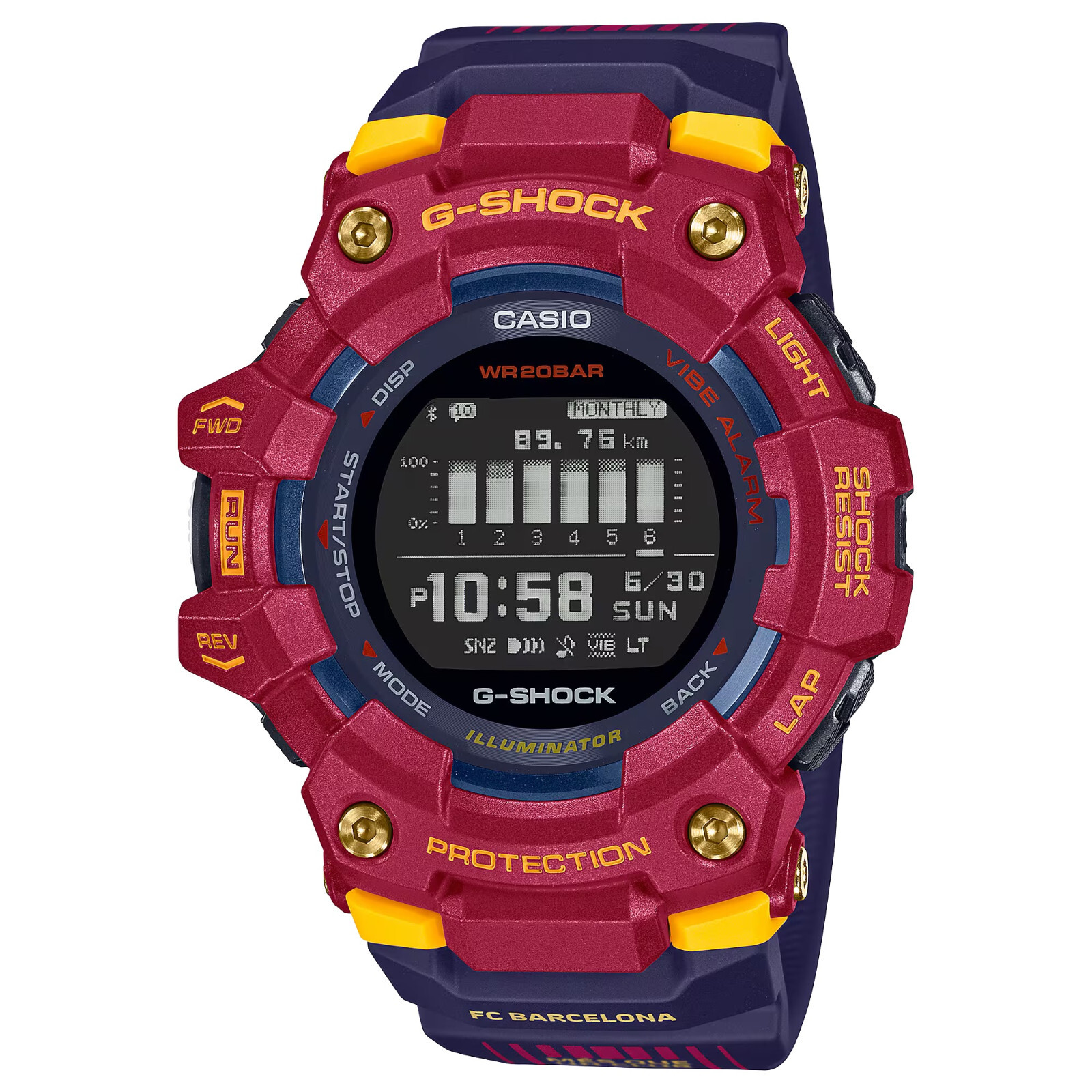 NEW Casio G-Shock MATCHDAY BARCELONA Limited Edition Mens Smartwatch GBD100BAR-4