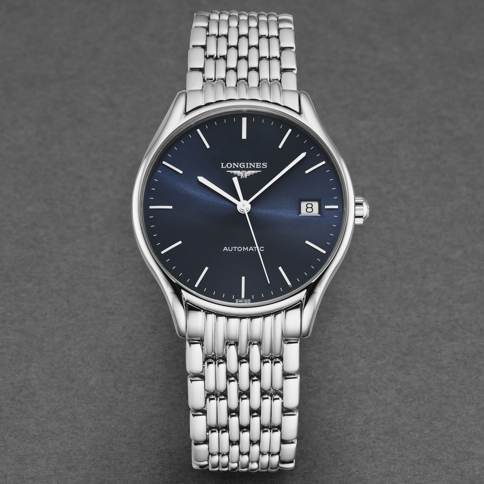 New Longines Lyre Automatic Blue Dial Stainless Steel Unisex Watch L4.860.4.92.6