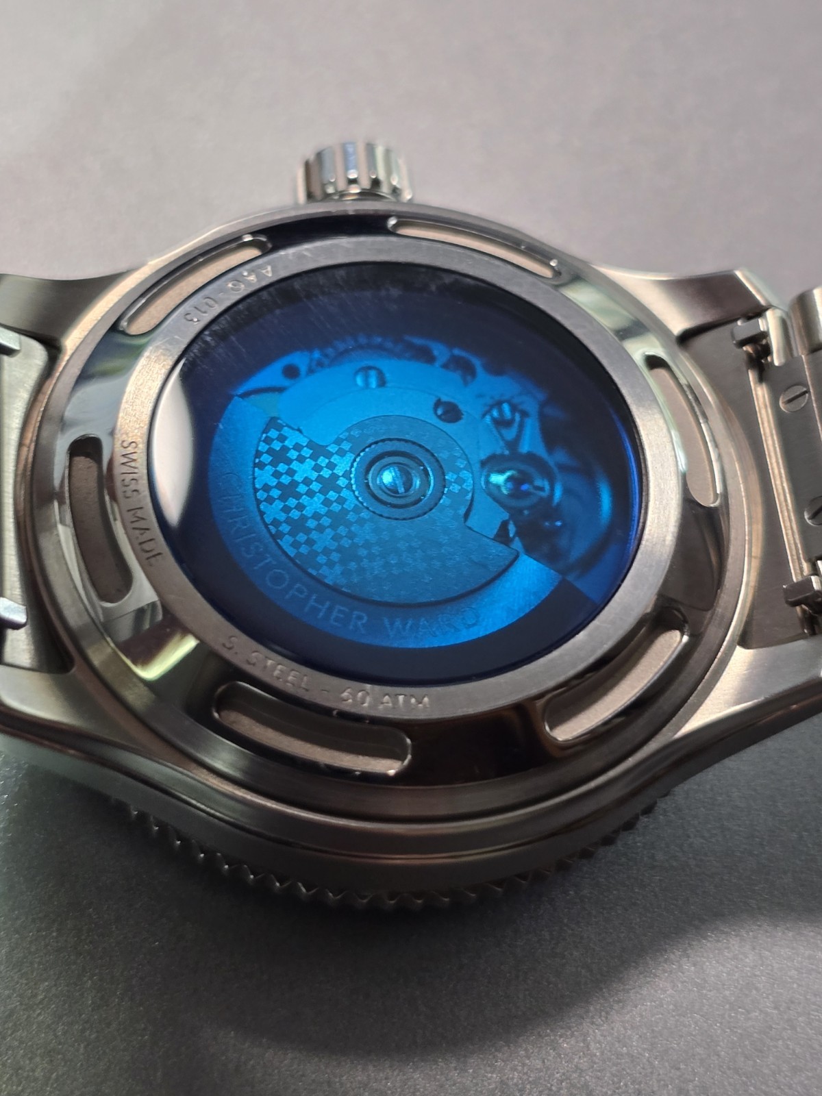 Christopher Ward C60 Sapphire Blue Dial Mk3 Full Set – SS Braclet & Hybrid Strap