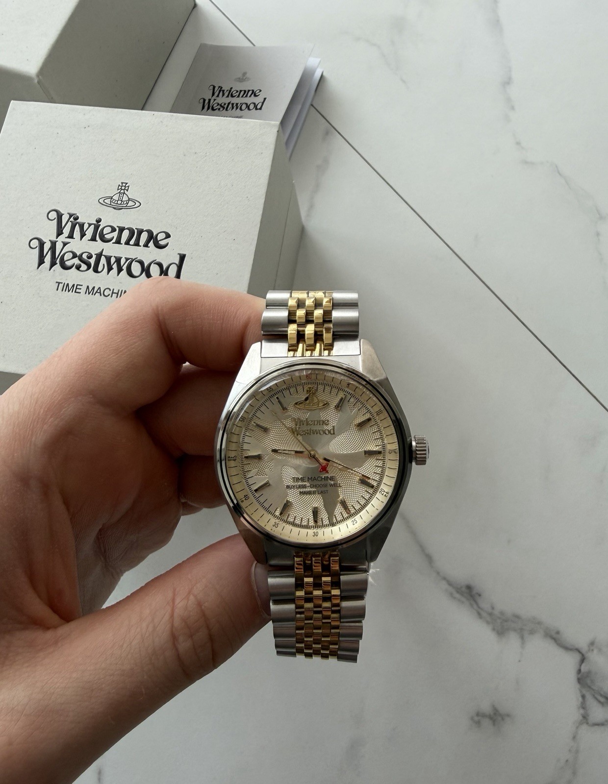 Vivienne Westwood Lady Sydenham Stainless Steel and Yellow Gold Watch VV251WGSG