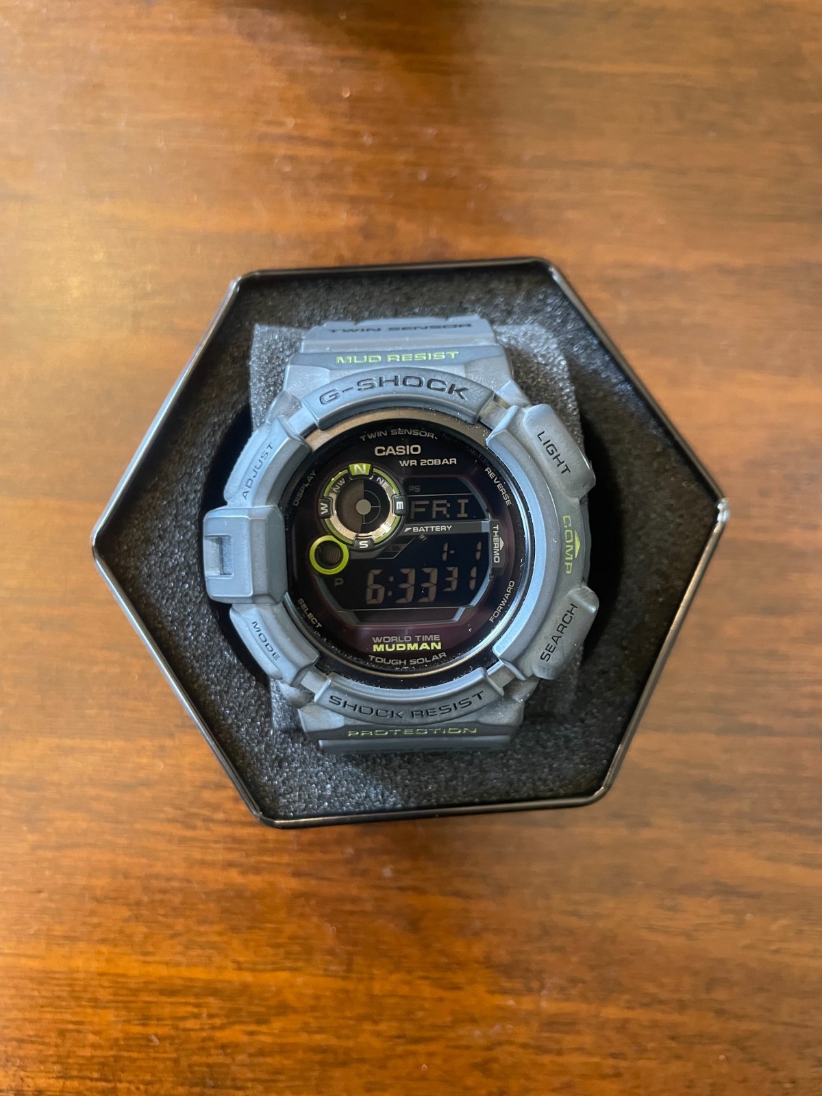 Casio G Shock Mudman G9300GY Limited Edition Tough Solar Watch