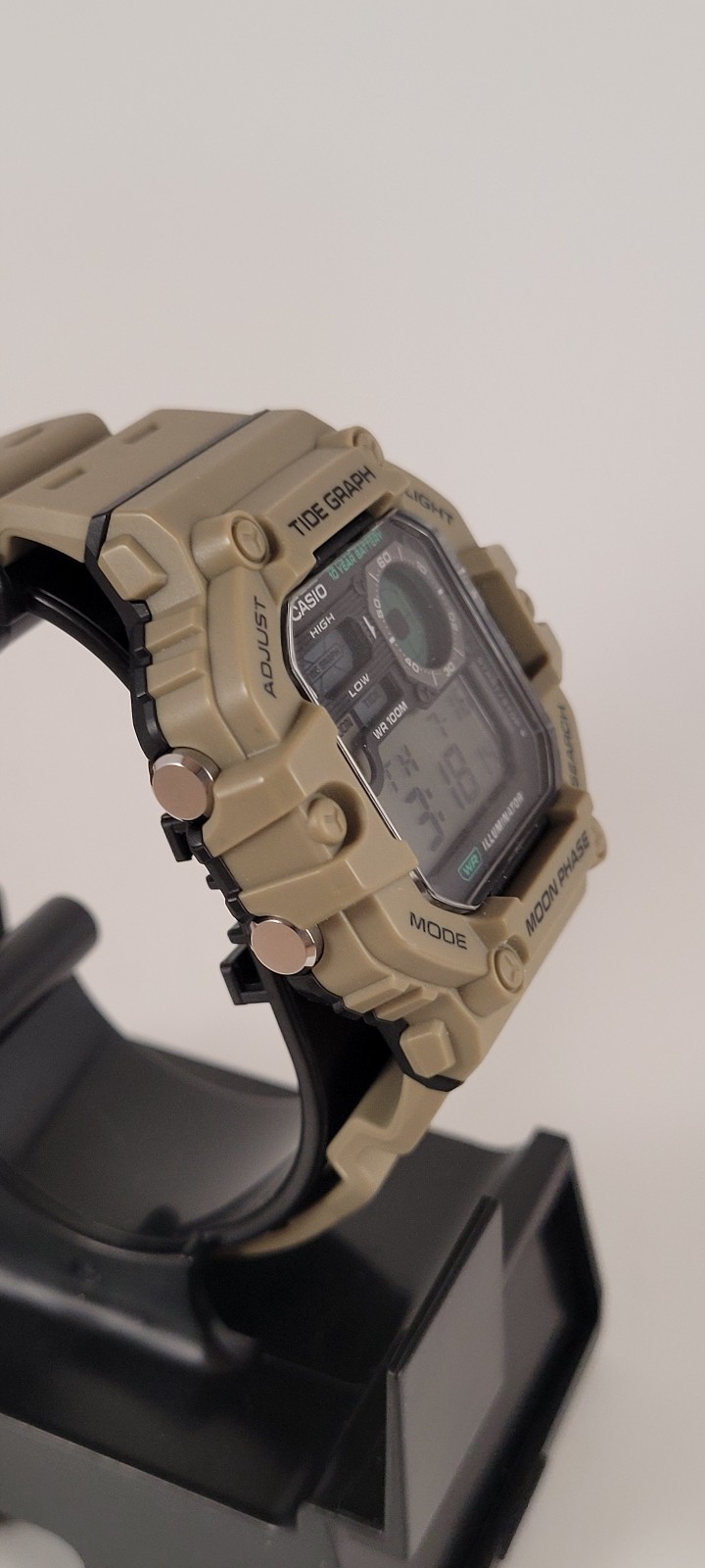 Casio WS-1700H-5AV Tide Graph/Moon Phase 3 Alarms 100m Illuminator Watch