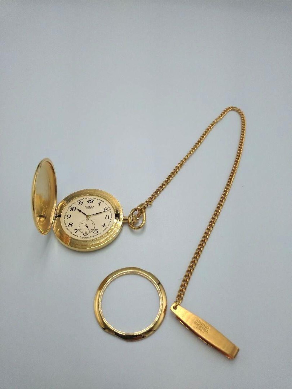 SEIKO Pocket Watch 7N07-001A Gift by the Prime Minister of JAPAN Quartz