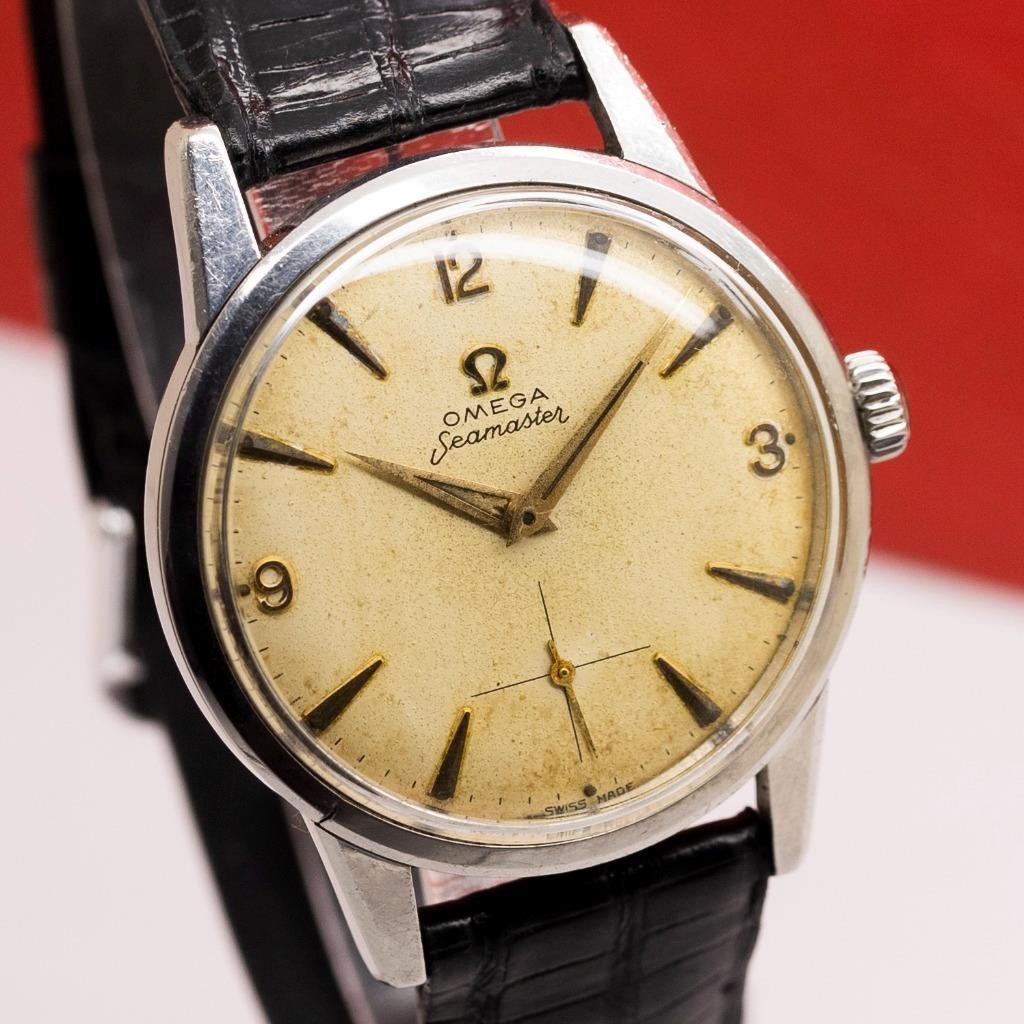 1959’s OMEGA Seamaster 14389-9 Stainless Steel Manual Wind Men’s Watch 35mm