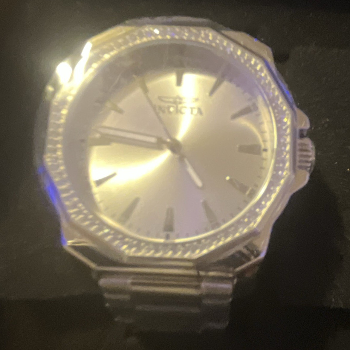 Invicta Unisex Quartz Dress Watch 40-43.9mm Silver Dial SS Bracelet 30m Box