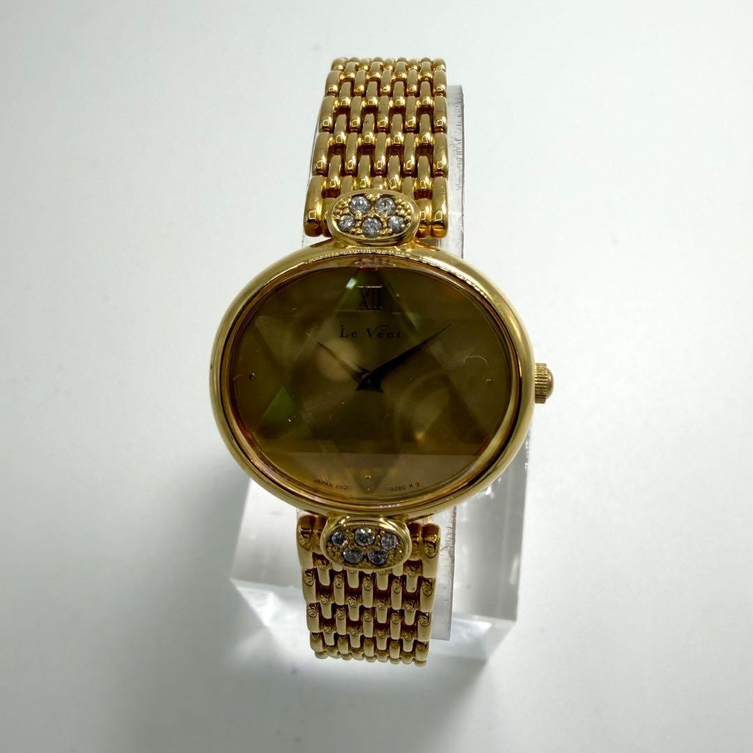 Seiko LeVent Gold Star Quartz Wristwatch Rare Japan Women’s 077847