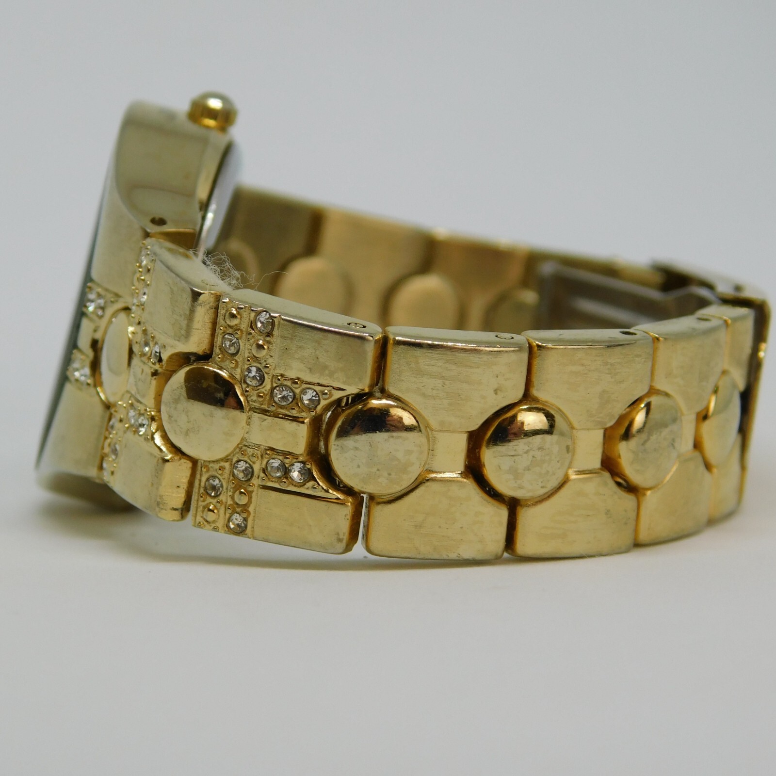 allude FMDAL399 Gold Tone Quartz Analog Women’s Watch Sz. 5 1/2″ New Battery