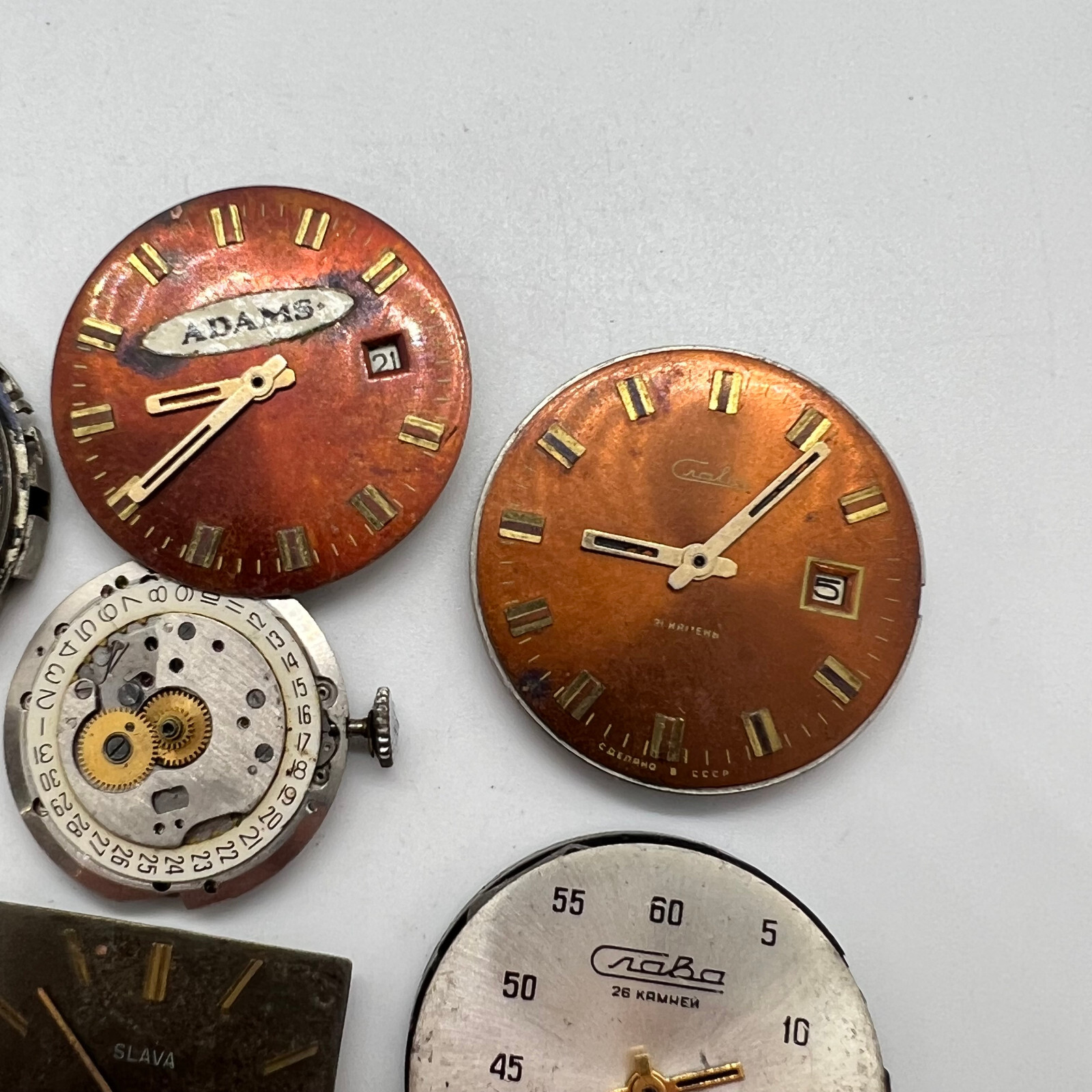 Vintage SLAVA Watch Soviet Collection Ussr Men Wrist Military Original Retro Old