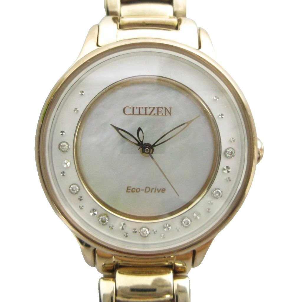 Citizen E031 Eco Drive Ladies Gold Stainless Steel 28mm Quartz Watch