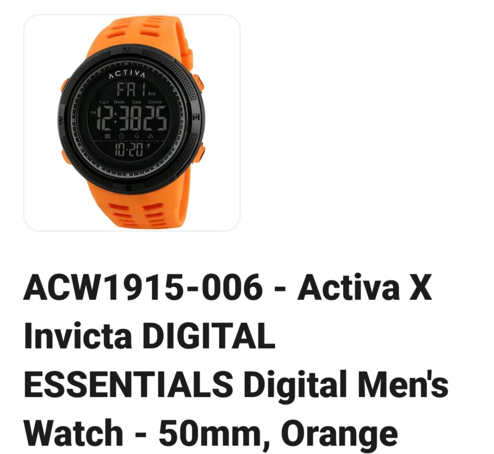 Activa x Invicta Men’s Digital Sport