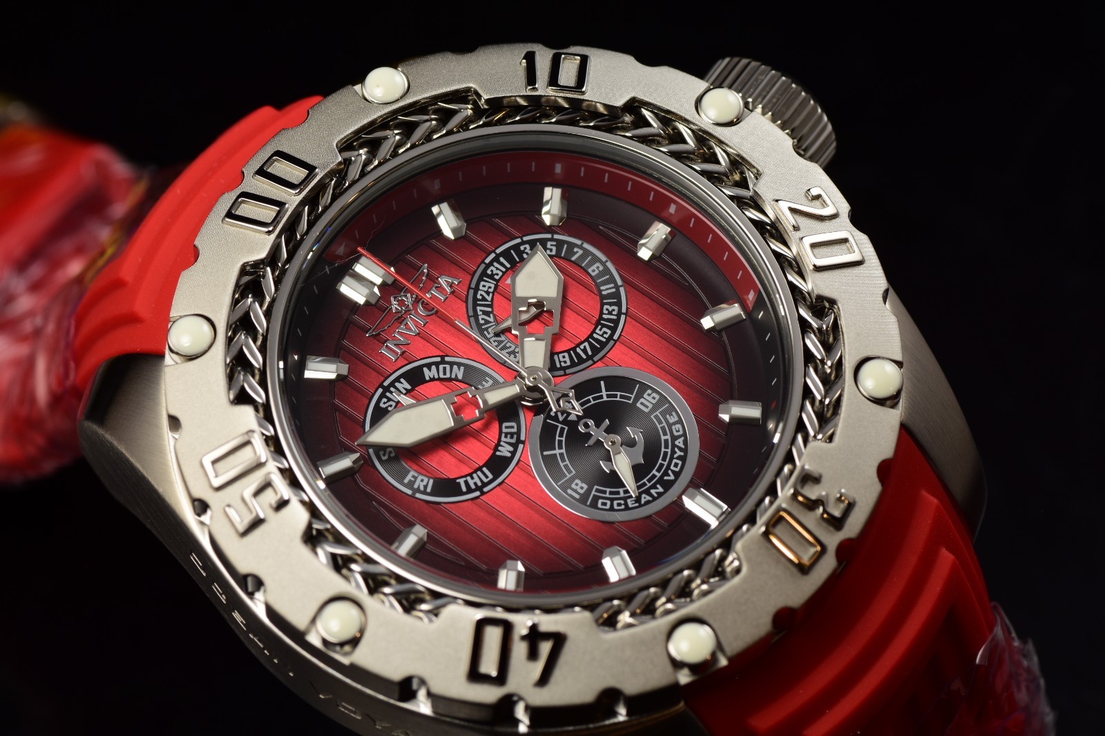 Invicta Men’s Racing JM Limited Edition Gunmetal Dial Quartz Strap Watch