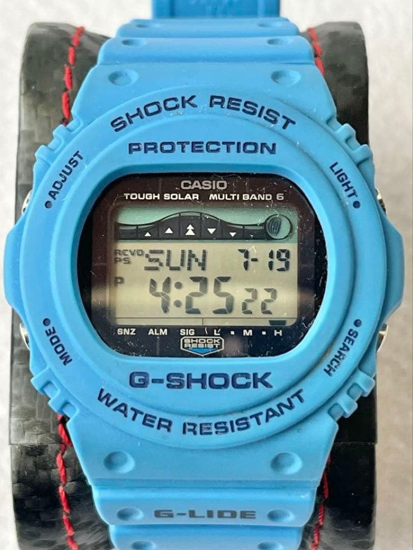 CASIO G-SHOCK G-LIDE solar model GWX-5700CS-2JF Digital Watch Blue Used Japan