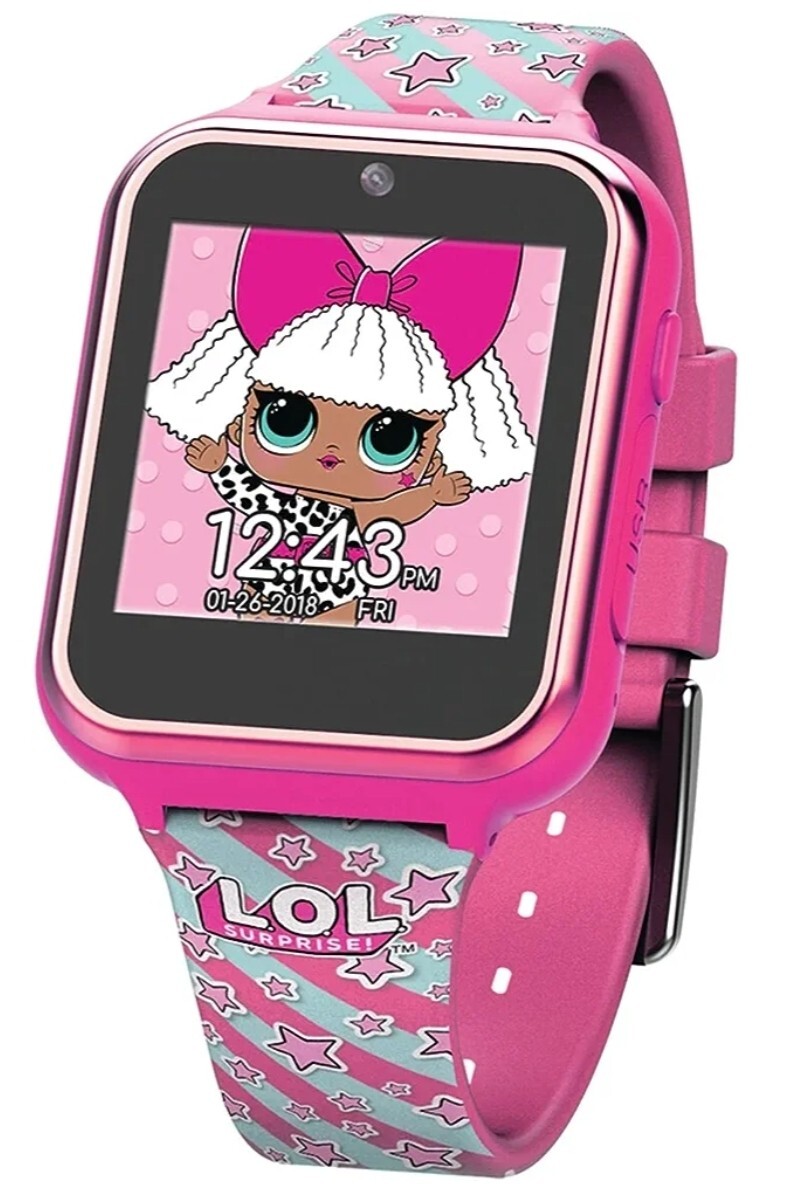 L.O.L. Surprise! 48mm Plastic Case Pink Silicone Strap – LOL4104 BRAND NEW