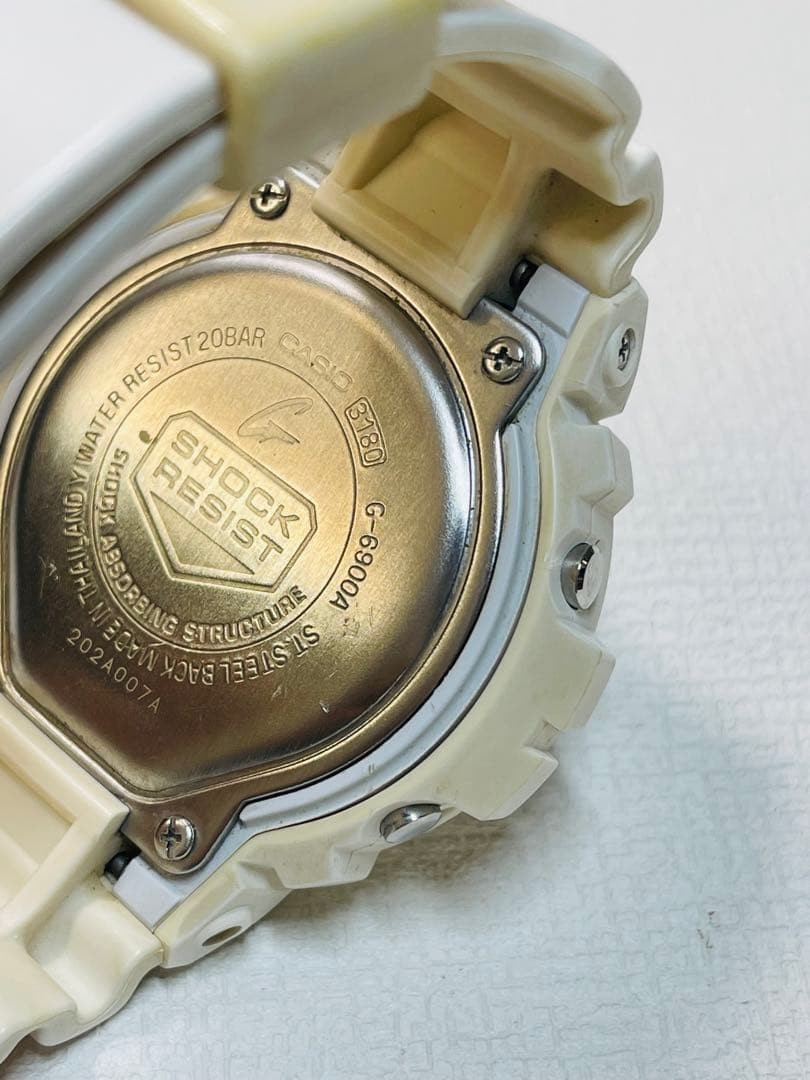 Working condition Casio G-SHOCK G-6900A White Tough Solar Rare
