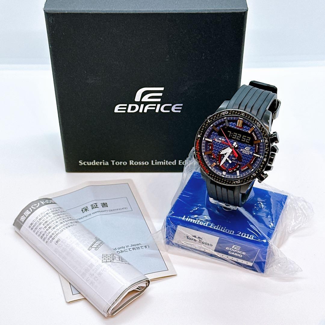 Limited CASIO EDIFICE ECB 800 F1 Collaboration Scuderia Toro Rosso Men s Watch T