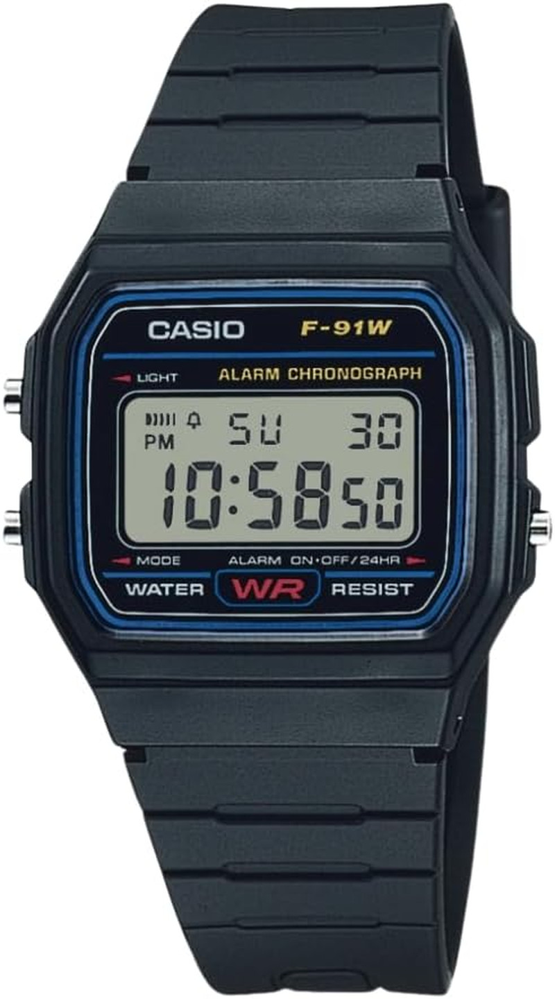 Digital Watch, Water Resistant, LED Light, Stopwatch, Daily Alarm, Regular Time