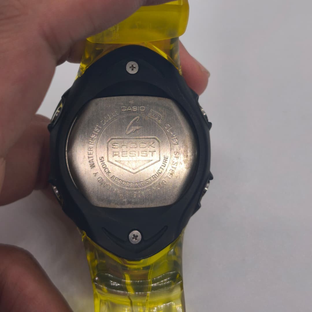 Casio G-Shock G-LIDE GL-151 Translucent Jelly Yellow Digital Watch Module 2463