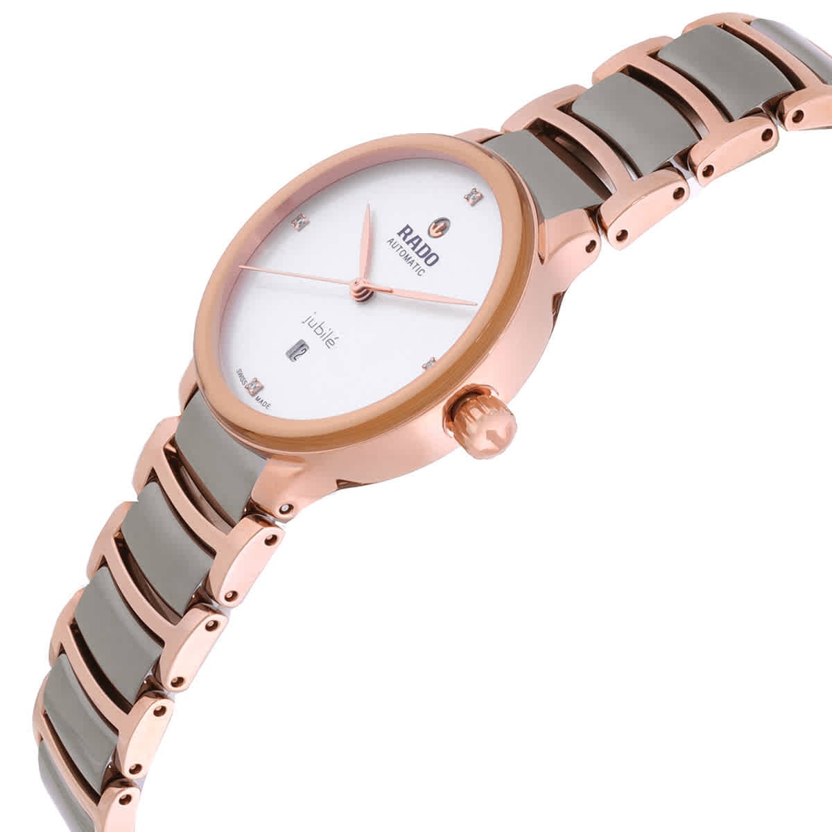 Rado Centrix Automatic Diamond White Dial Ladies Watch R30019722