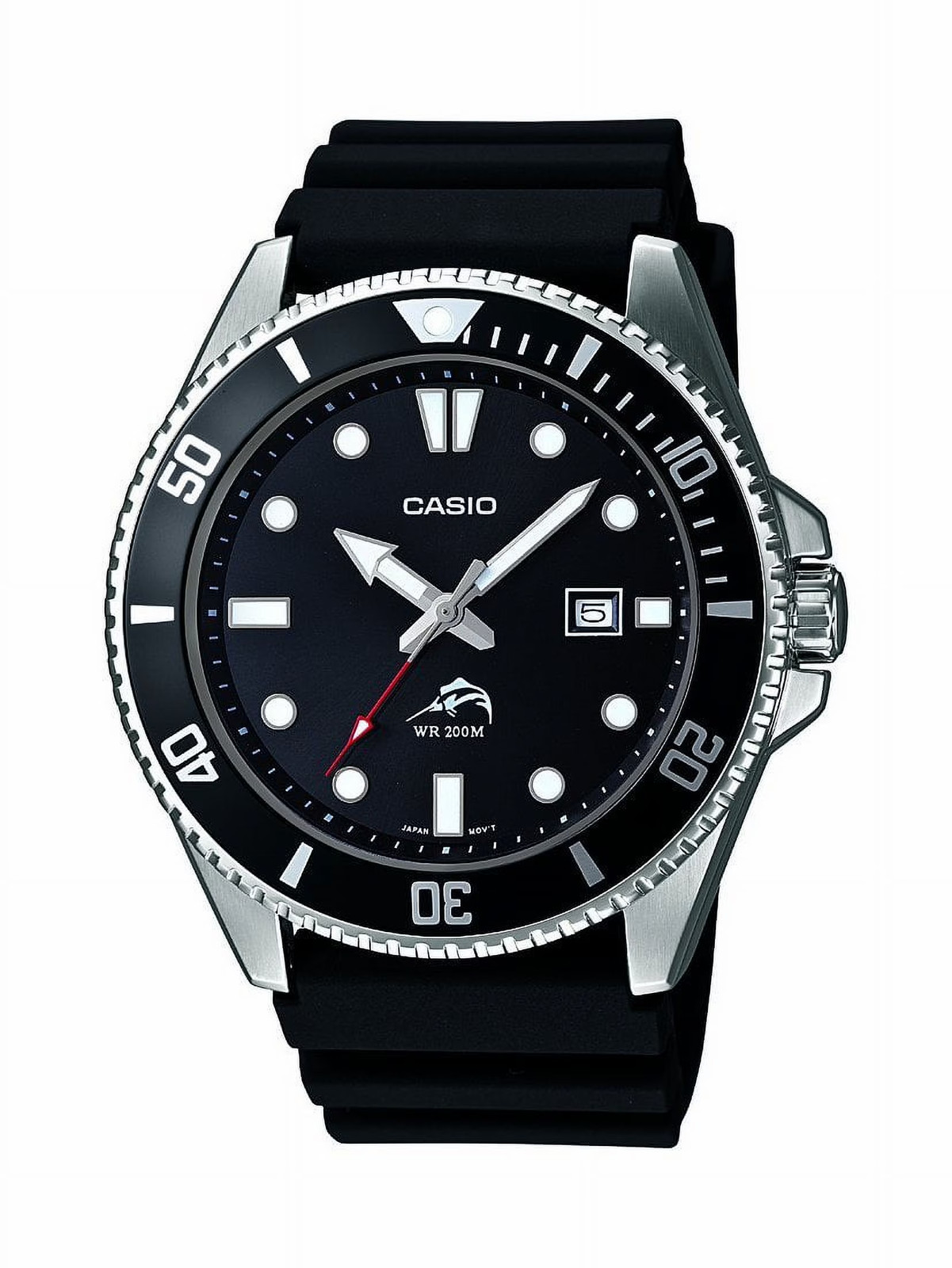 Men’S Black Dive-Style Sport Watch MDV106-1AV