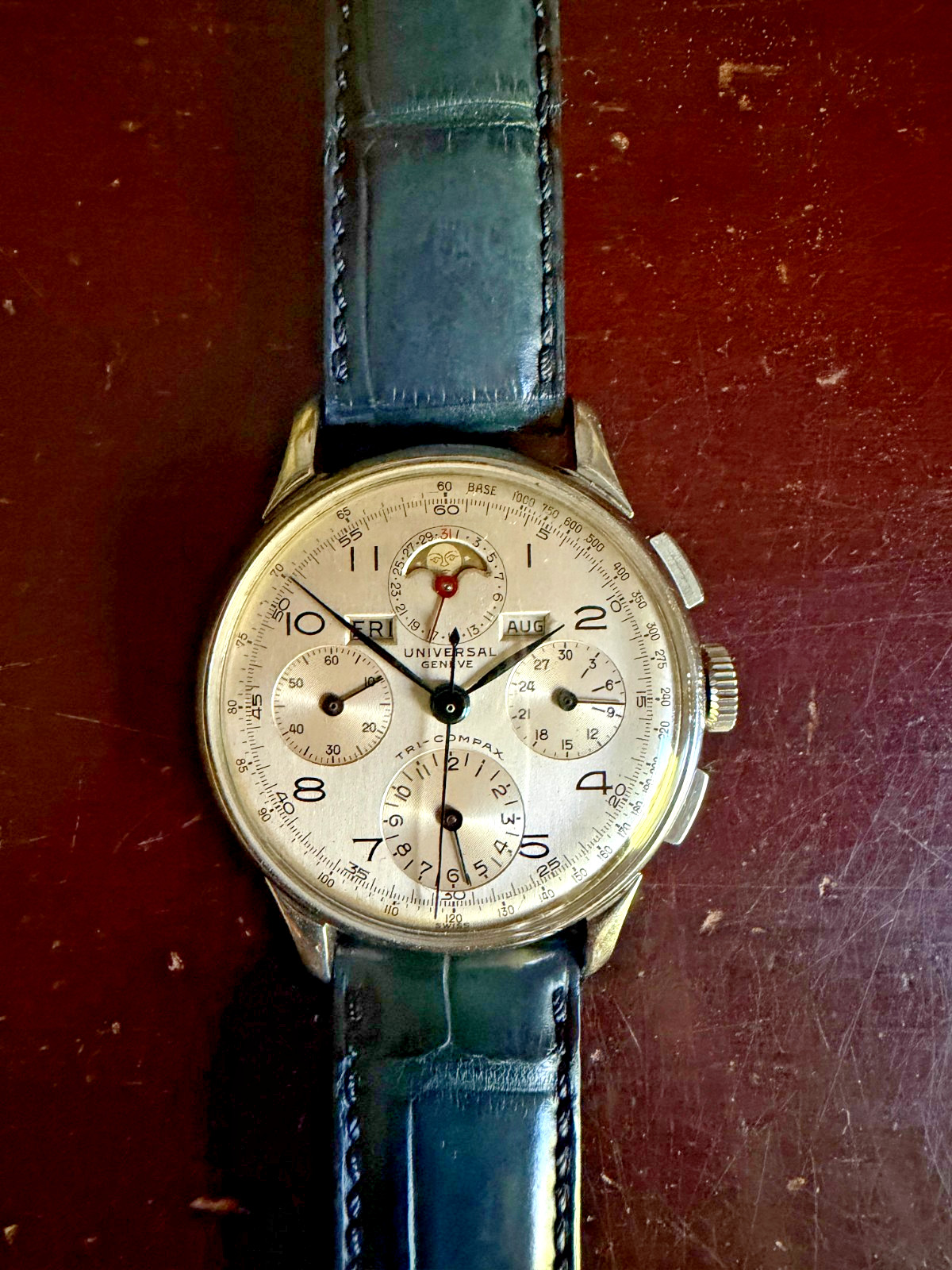 Universal Geneve Tri-Compax, 1943, Moon Phase Triple Calendar